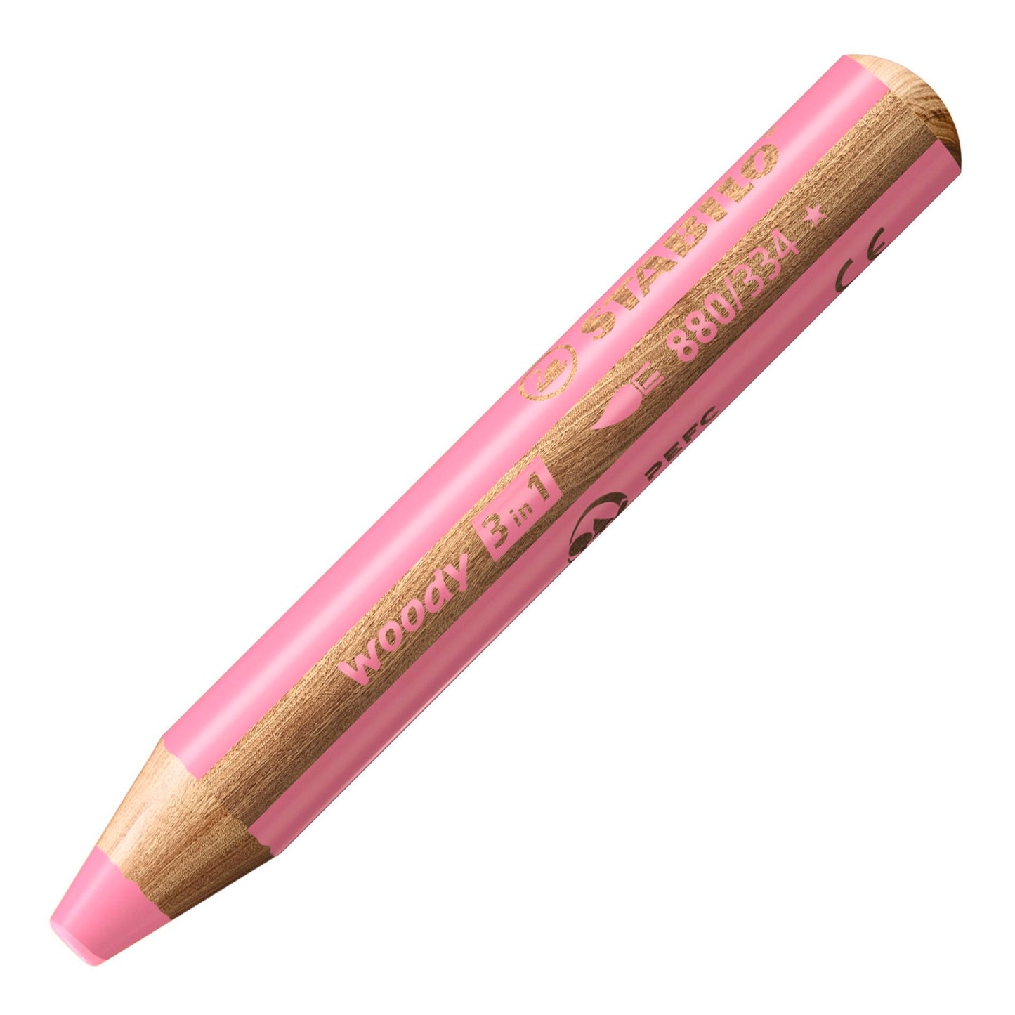 STABILO Multi-Talented Pencil woody 3 in 1 - Pack of 10 - Birthday Edition - Assorted Colours with Sharpener