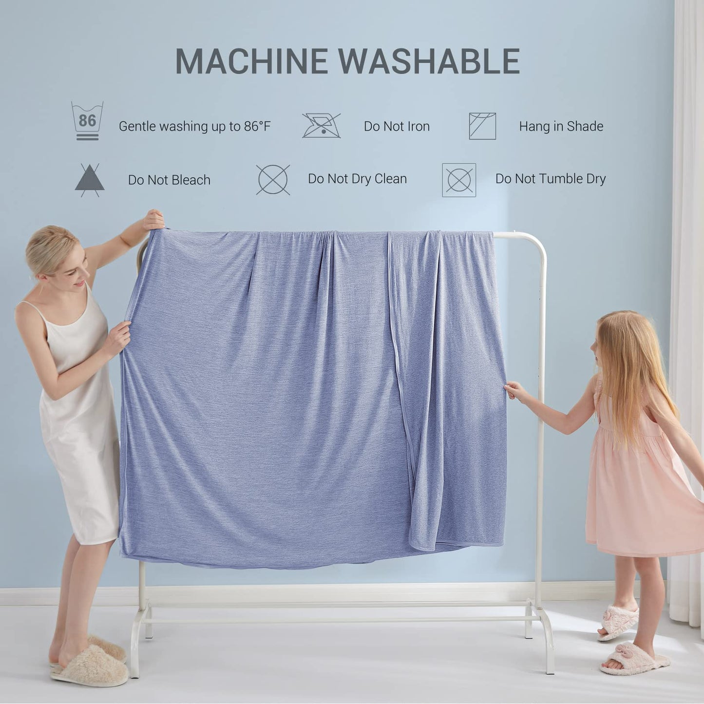 Marchpower Cooling Blanket King, 90" x 108",Latest Arc-Chill Cool-to-Touch Technology Summer Blanket, Light Cool Blanket for Sleeping Hot Sleepers Night Sweats,Q-MAX>0.5 Cold Blanket for Bed