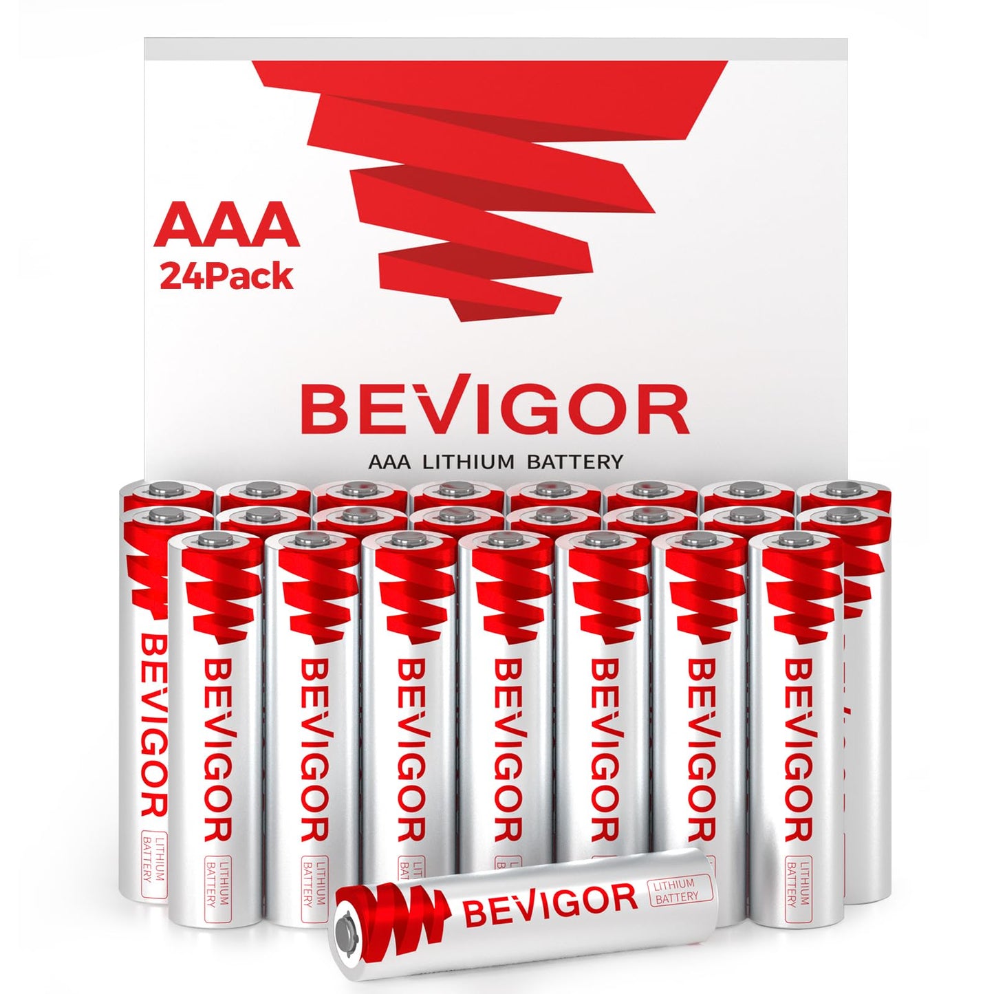 BEVIGOR AAA Lithium Batteries 24Pack, 1.5V 1200mAh Longer Lasting Triple AAA Batteries for Flashlight, Toys, Remote Control, Non-Rechargeable