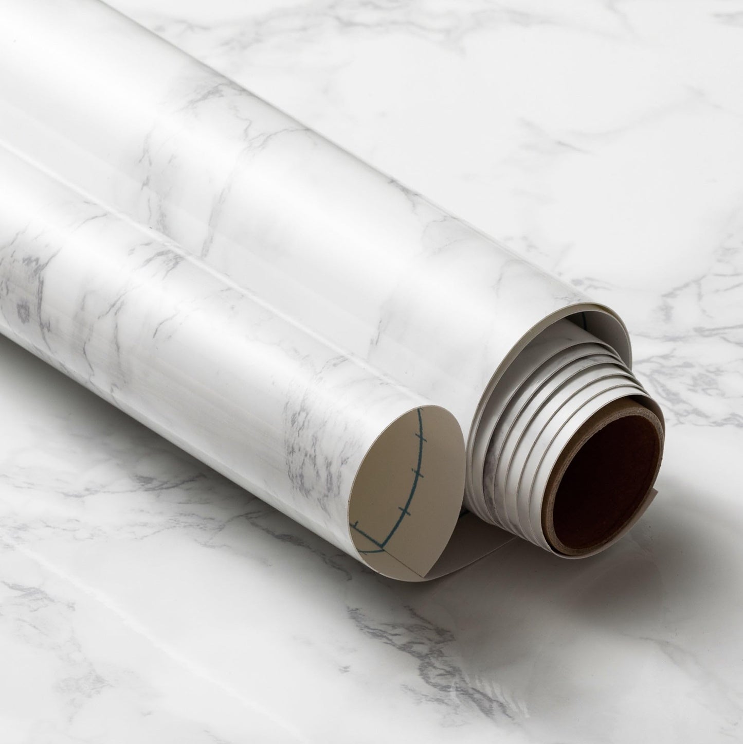 Very Berry Sticker Marble Peel and Stick wallpaper (Stone White, 61 x 300cm) Premium Vinyl Wrap for Countertops, Bathroom Vanities & Cabinets, Renter Friendly, Waterproof Contact Paper