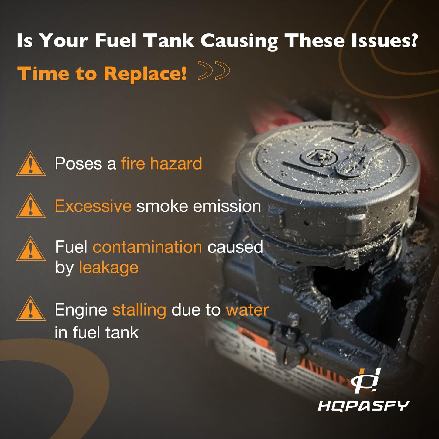 699374 Gas Fuel Tank with Cap for Briggs & Stratton Engines Compatible with John Deere, Troy Bilt, Craftsman & More Replaces# 494213 495224 499618 693377