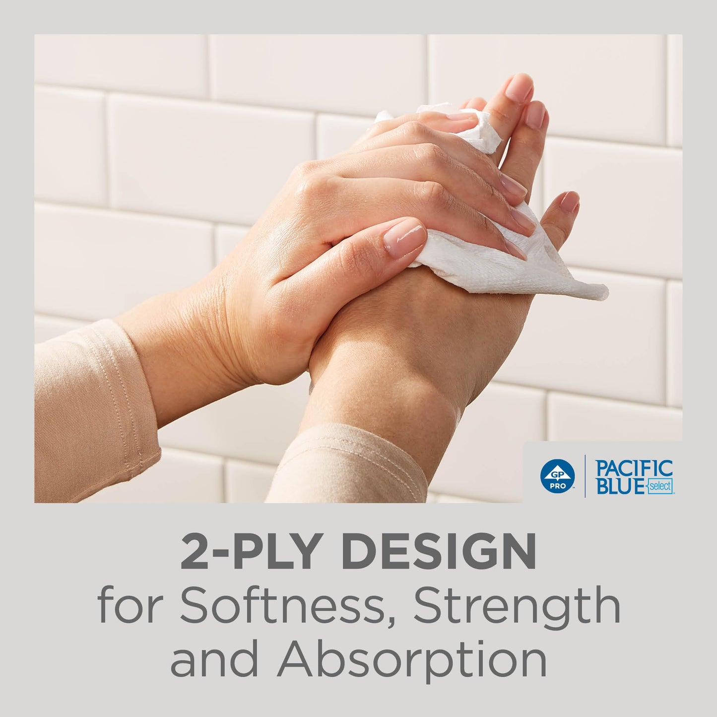 Georgia-Pacific Signature 23000 White 2-Ply Premium C-Fold Paper Towel, 13.2" Length x 10.1" Width (Case of 12 Packs, 120 per Pack)