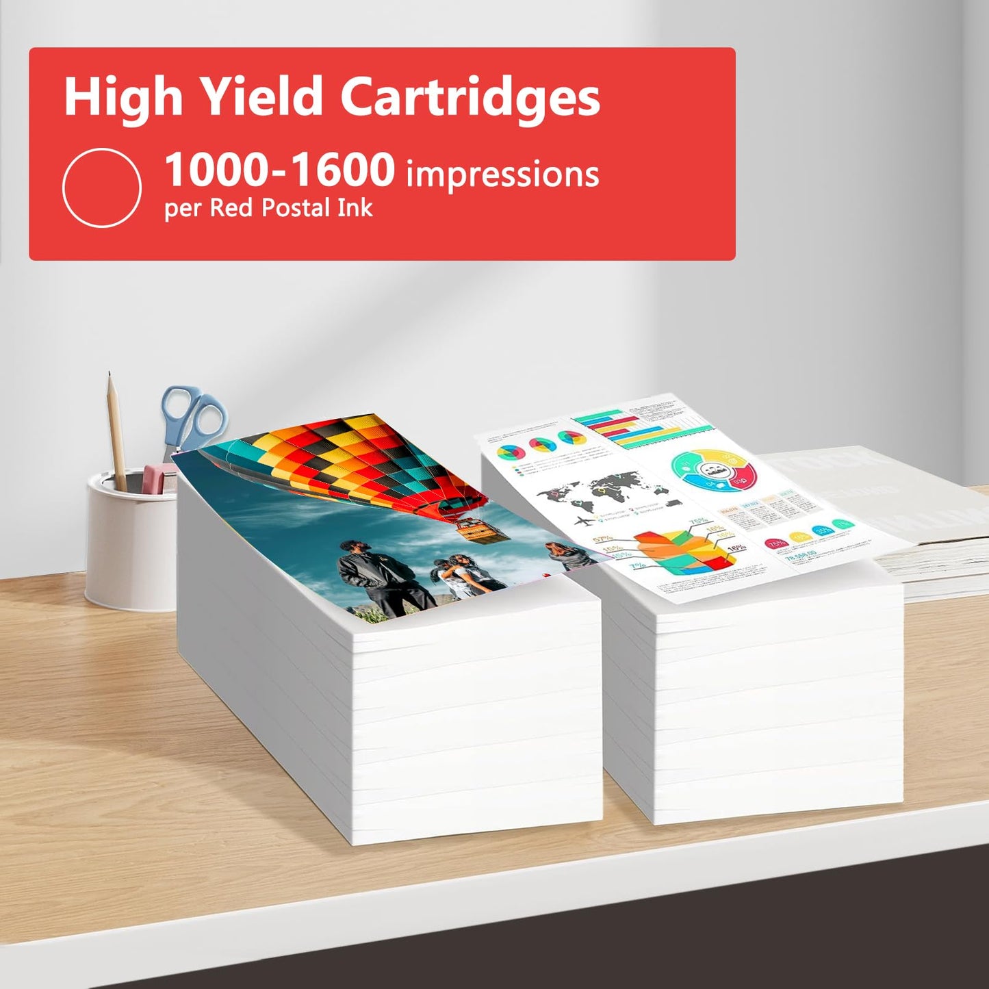 Aulay SL-870-1 Red Ink Cartridge Replacement for Pitney Bowes New SendPro Mailstation (CSD1) Postage Machines| Red| 16ML Large Capacity Ink 2*Pack