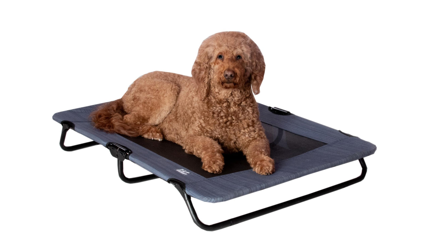 Lifestyle Pet Cot Elevated Bed, No Assembly Required, Premium Tear Resistant Cooling Mesh, Indoor & Outdoor, Lightweight & Portable, 3 Models, 2 Colors