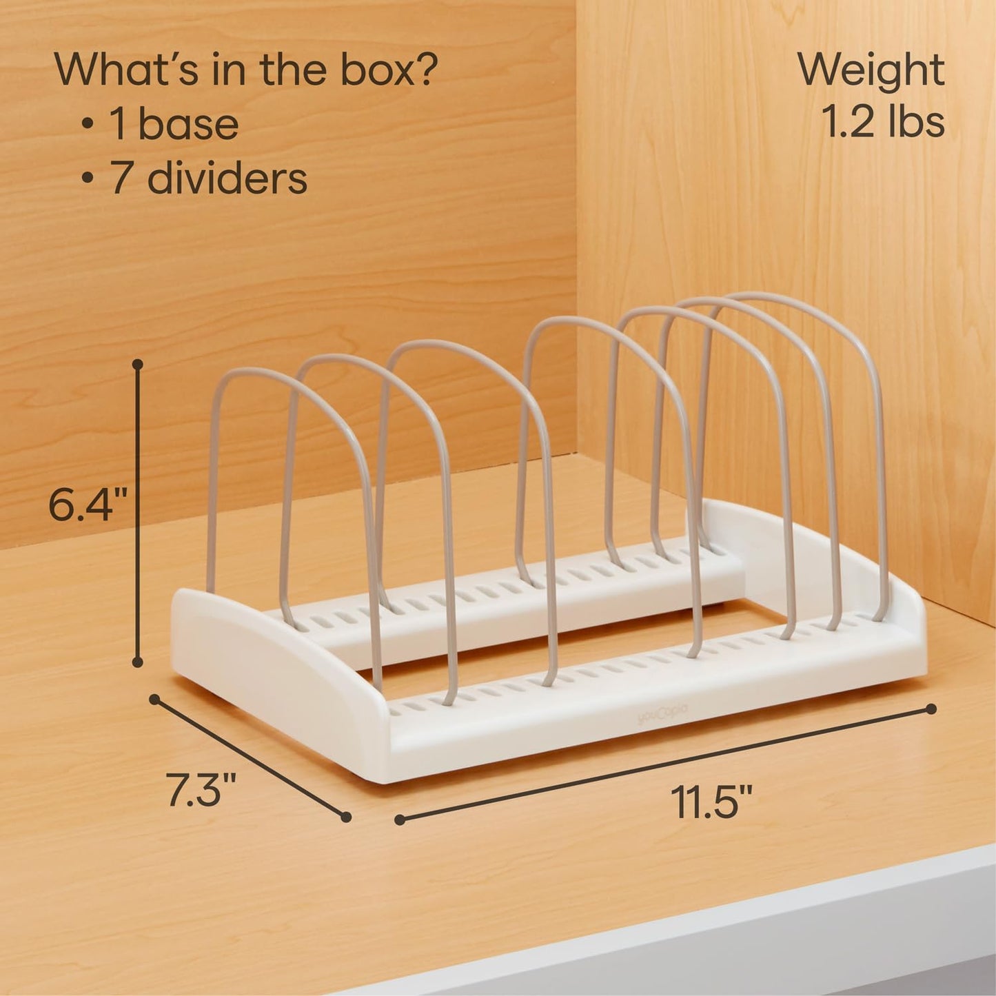 YouCopia Bakeware Storemore Adjustable Rack, Standard, White