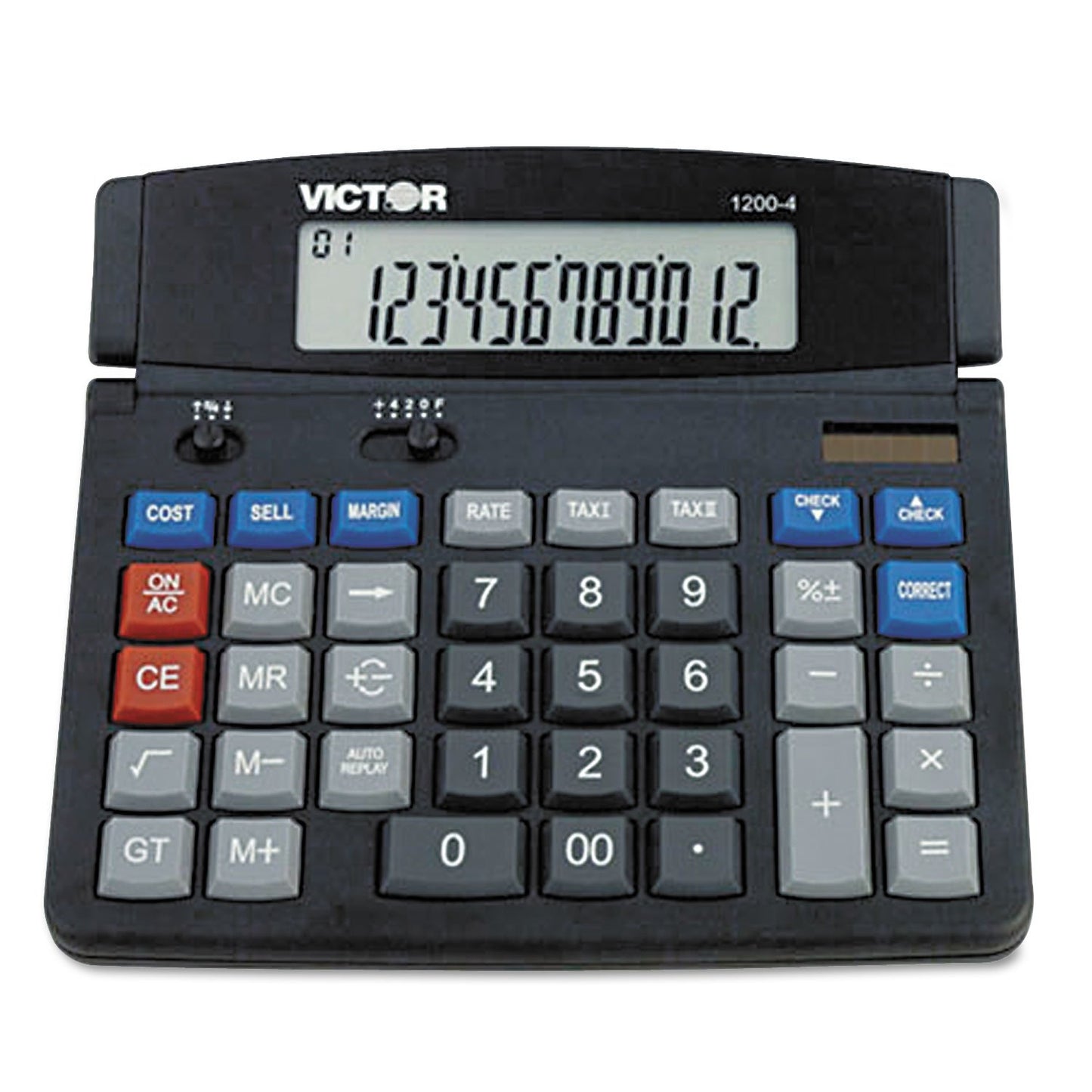 Victor Technology 1200-4 Standard Function Calculator, Black