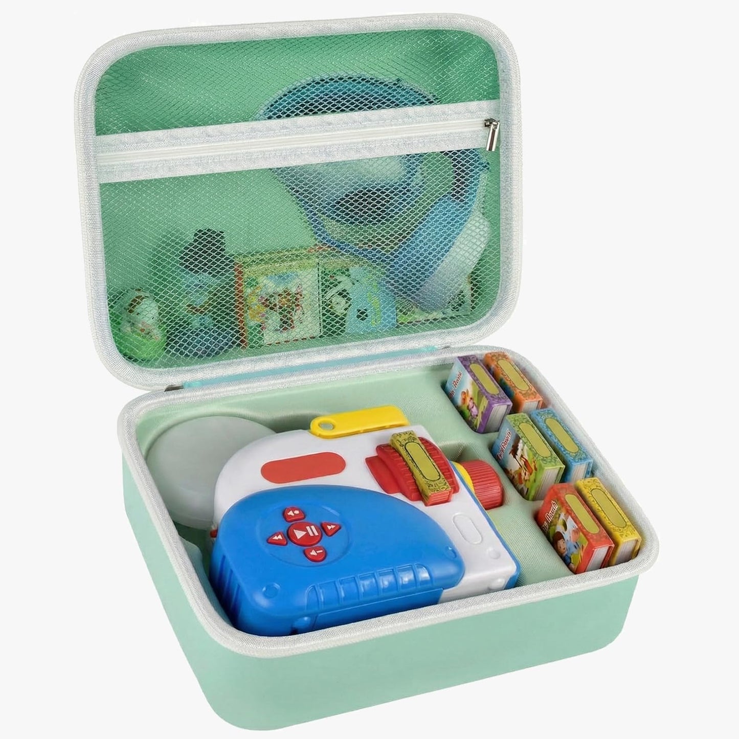 Case Compatible with Little Tikes for Story Dream Machine Books Starter Set, Toys Protective Container for Little Tikes for Storytime Audio Play Real for Littles Character Collection-Green (Box Only)