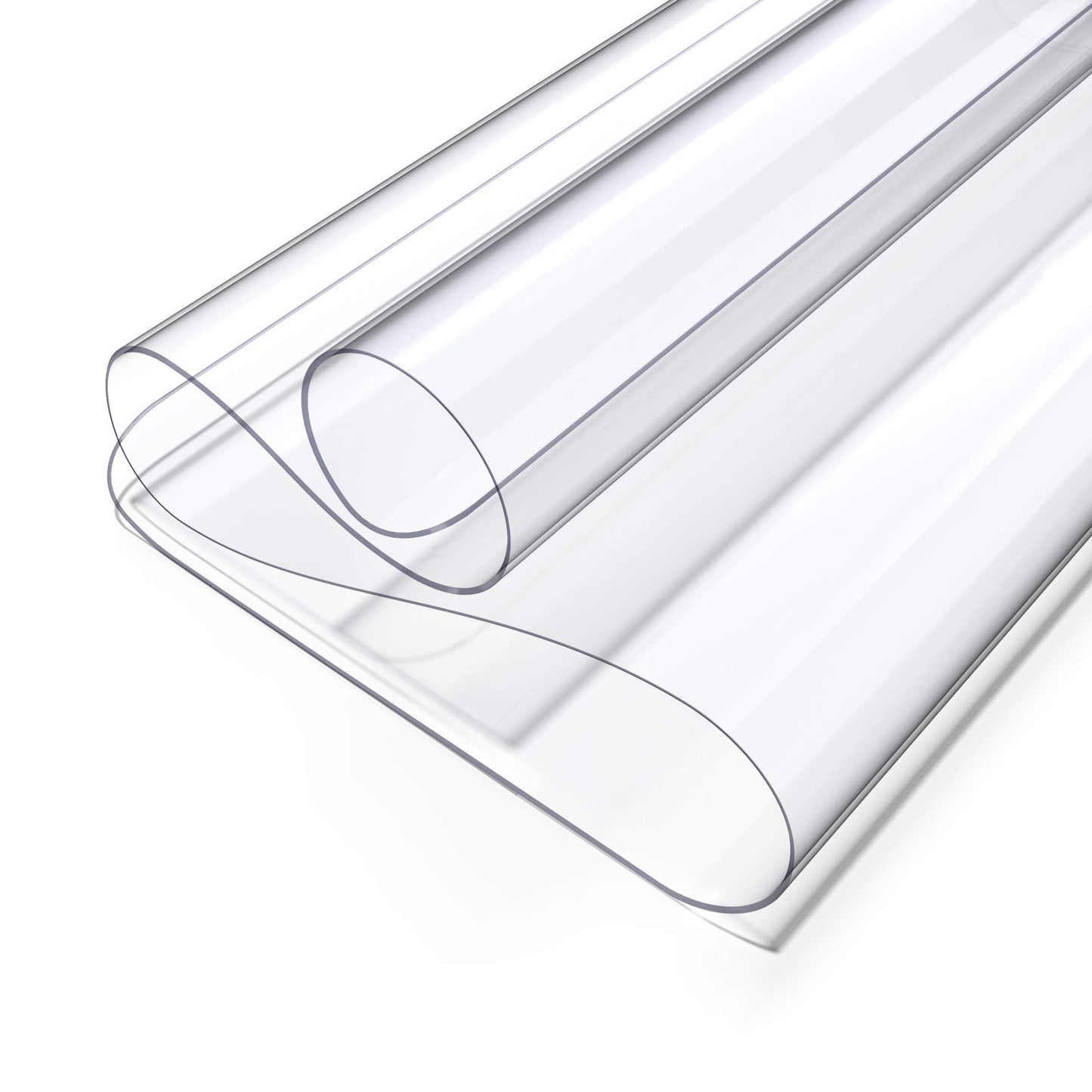 Oterri Clear Desk Mat, 48" x24” Table Protector, Heat Resistant & Waterproof PVC Round Edge Durable Desk Protect Mat, Anti-Static Clear Table Cover Protector