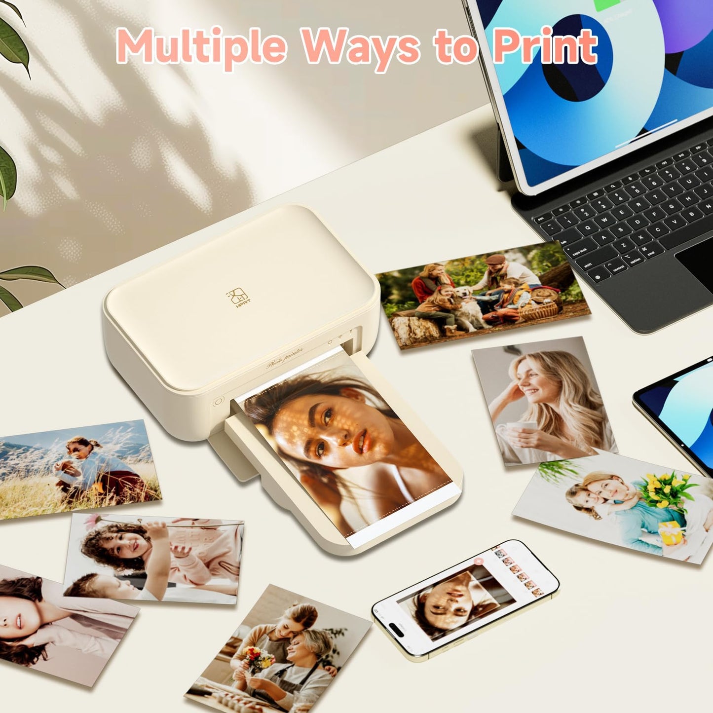 CP4100/CP4000L 4X6 Photo Printer Paper 108 Sheets and 2 Ribbons, for HPRT iDPRT CP4100/CP4000L Phone WiFi Instant Color Picture Sublimation Printer Papel Fotográfico para Impresora Photo Paper