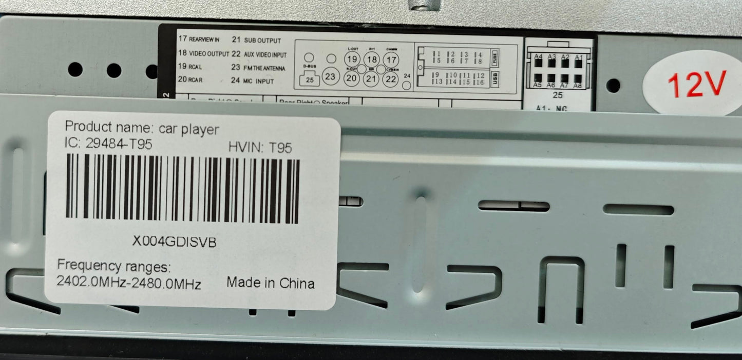 Alondy Single Din Car Stereo Touchscreen (6.9") Compatible with Apple CarPlay [Wireless] Android Auto Car Radio Bluetooth Type-C USB (2.1A Fast Charge) Backup Camera