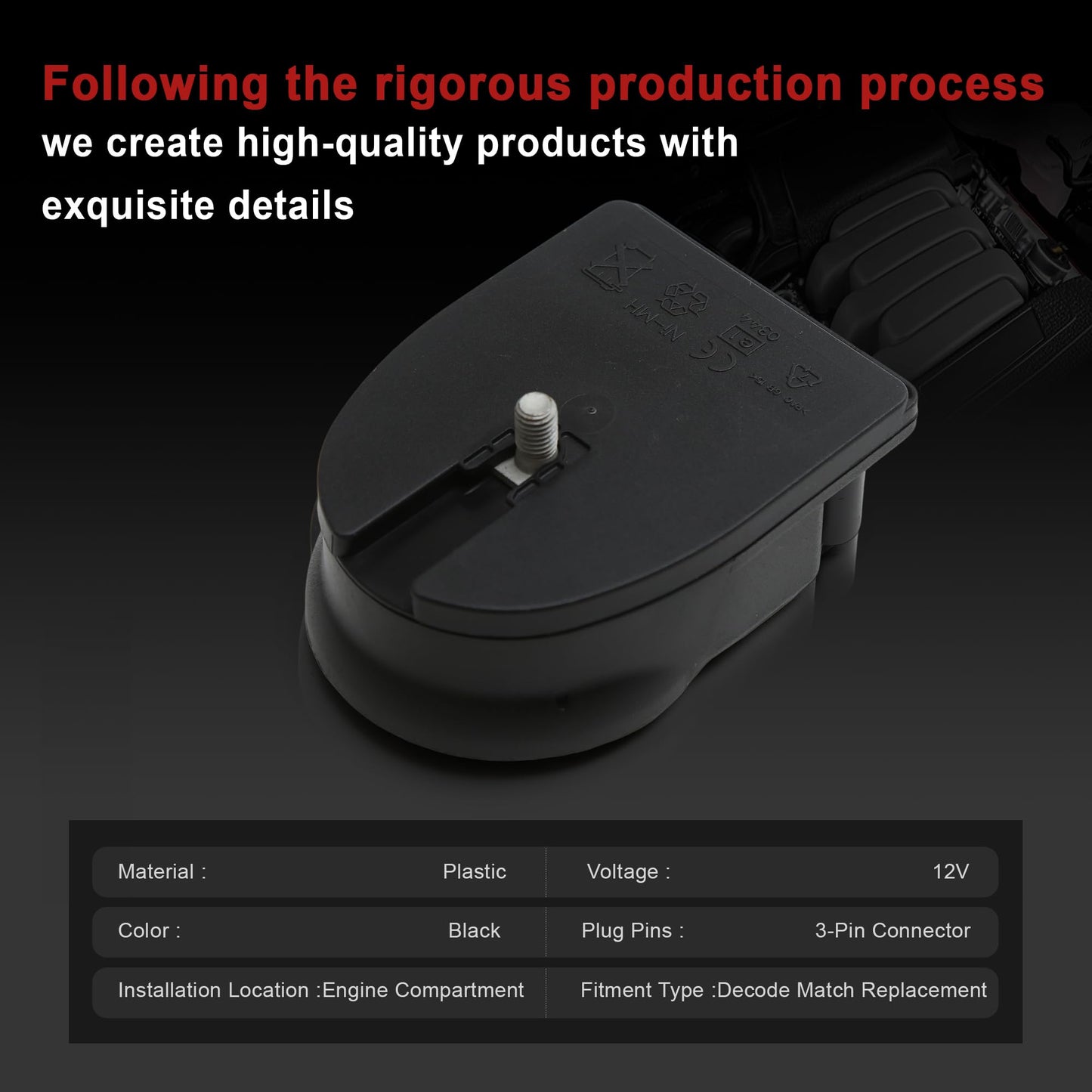 Yiklwwy 1K0951605A 1K8951605A Anti Theft Alarm Siren Horn Compatible with VW EOS CC Passat Golf Tiguan Jetta Audi A1 A3 A4 A5 A6 TT Q5 Q7