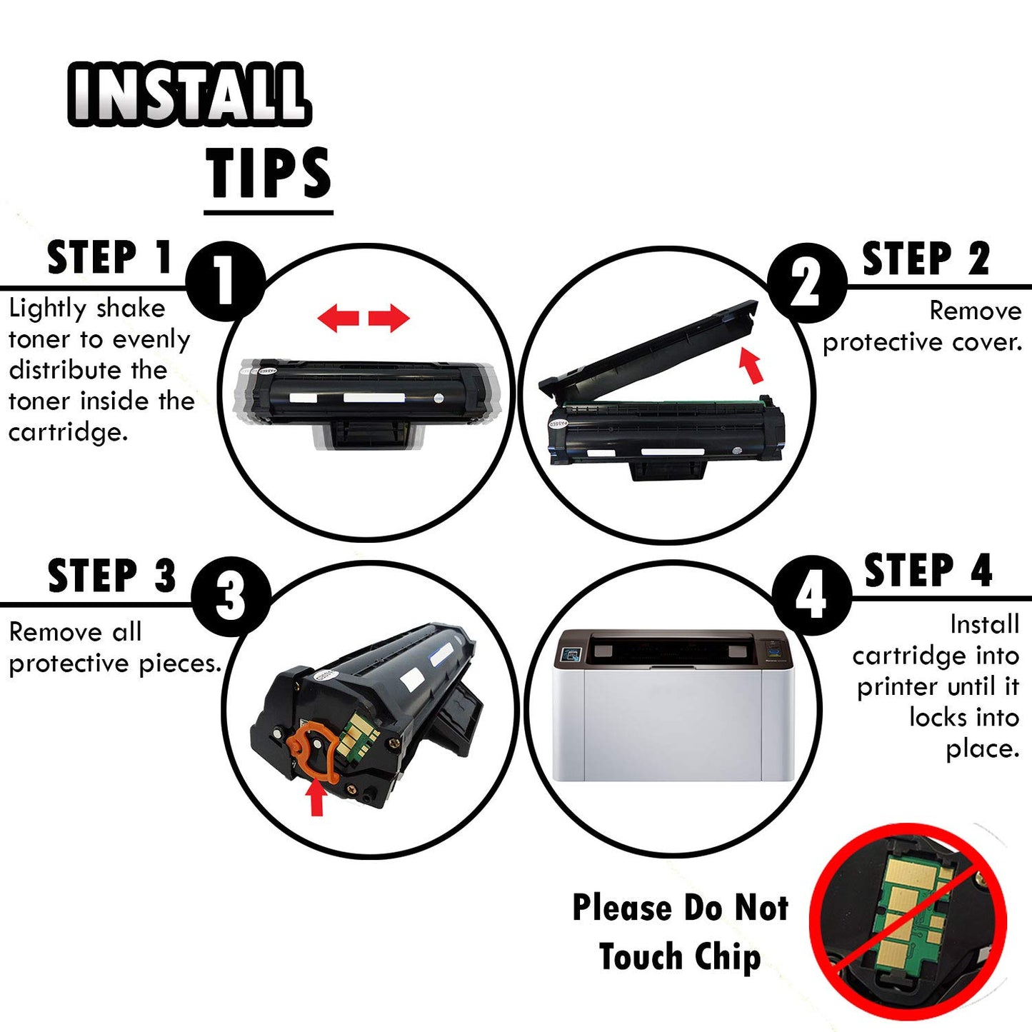 2 Inkfirst Compatible Toner Cartridges Compatible with Samsung D111S (MLT-D111S) D111S Black Xpress M2020 M2020W M2021 M2021W M2022 M2022W M2070 M2070F M2070FW M2070W M2071 M2071FH M2071W