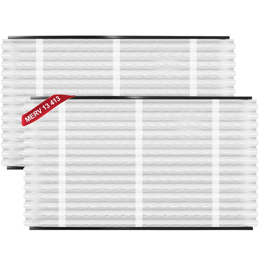 2 Pack 413 Replacement Filter Compatible with AprilAire 413 Whole House Air Purifiers Models 1410, 1610, 2140, 2410, 2416, 3410, 4400, or Space-Gard 2400, MERV 13 Furnace Filter 16x25x4