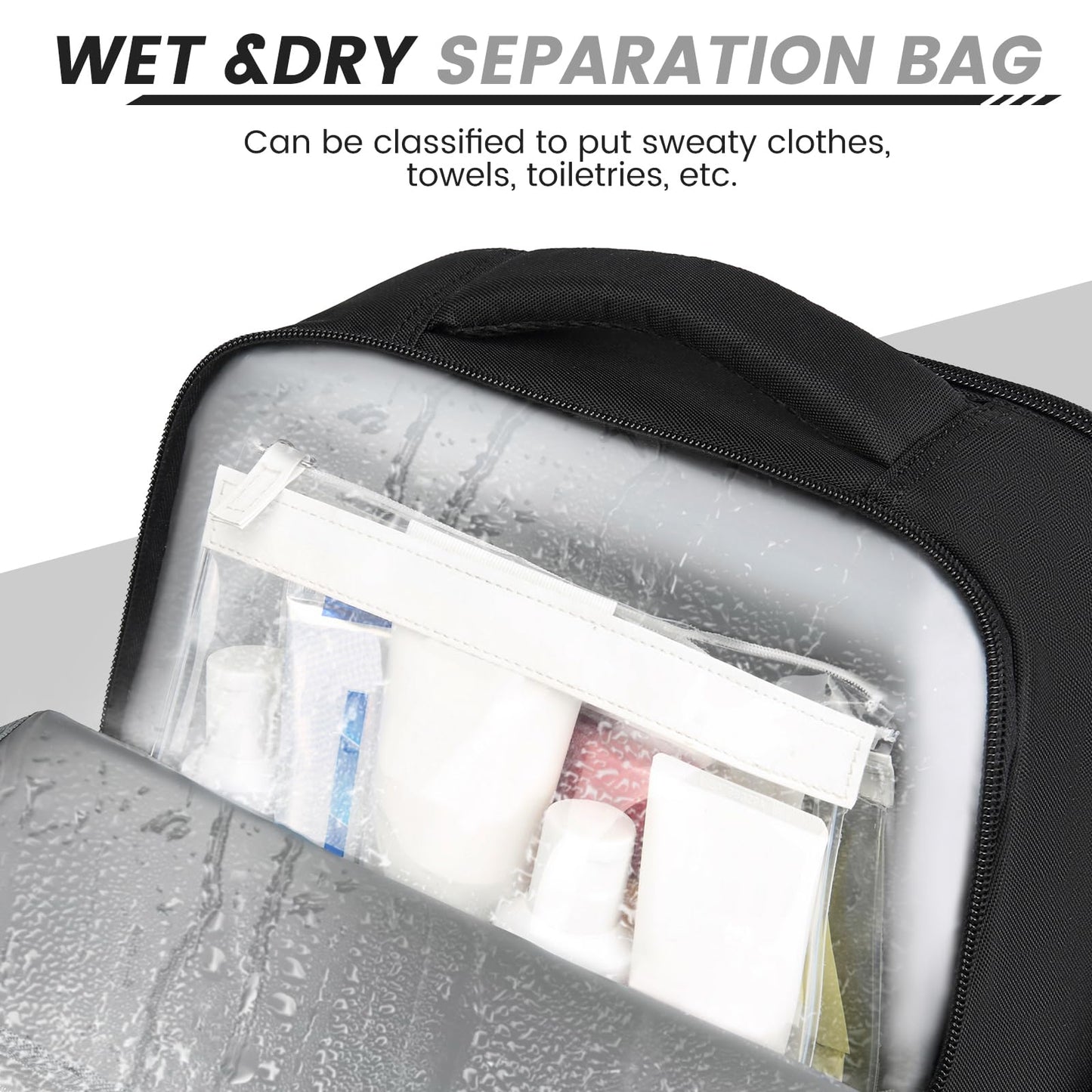 Lunch Backpack, Insulated Cooler Backpack Removable Lunch Box for Men Women, 15.6 Inches RFID Blocking Laptop Backpack Lunch Bag for Work Travel Black