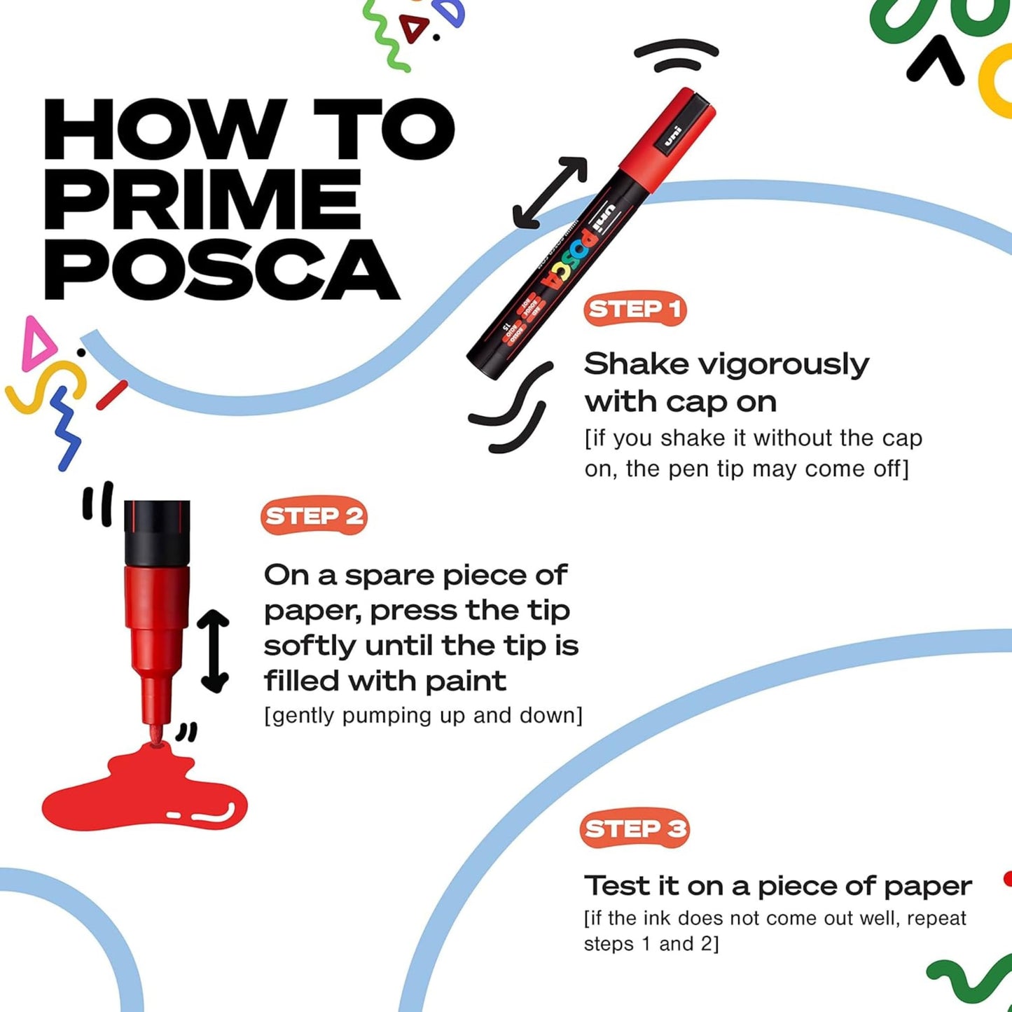 UNI Posca Set PC 5M Metal – Pack of 8 Markers