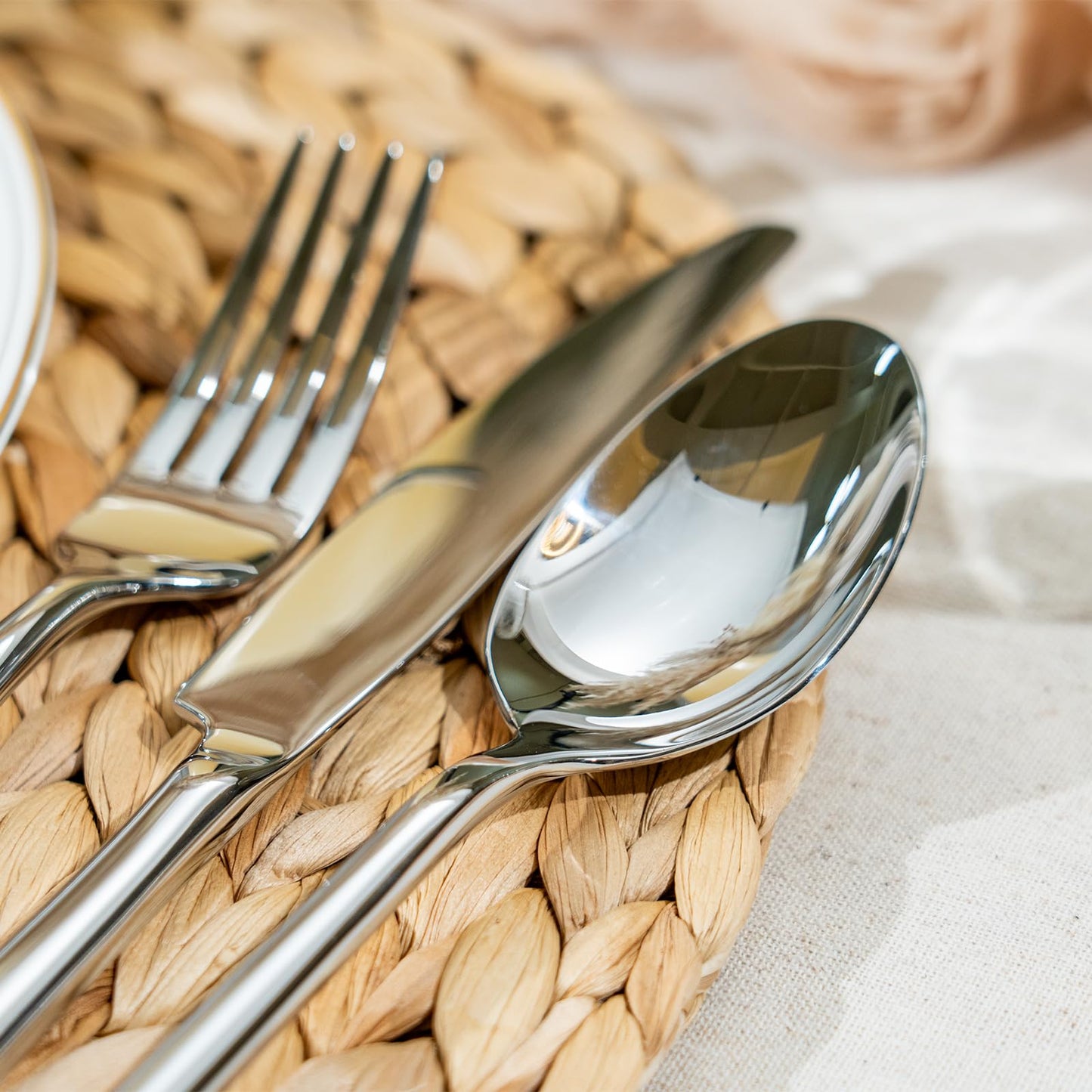 Alata Potter 20-Piece Forged Silverware Set Stainless Steel Flatware Set,Service for 4,Include Fork Spoon Knife,Mirror Polished Cutlery Set,Utensil Sets for Home Restaurant Wedding,Dishwasher Safe