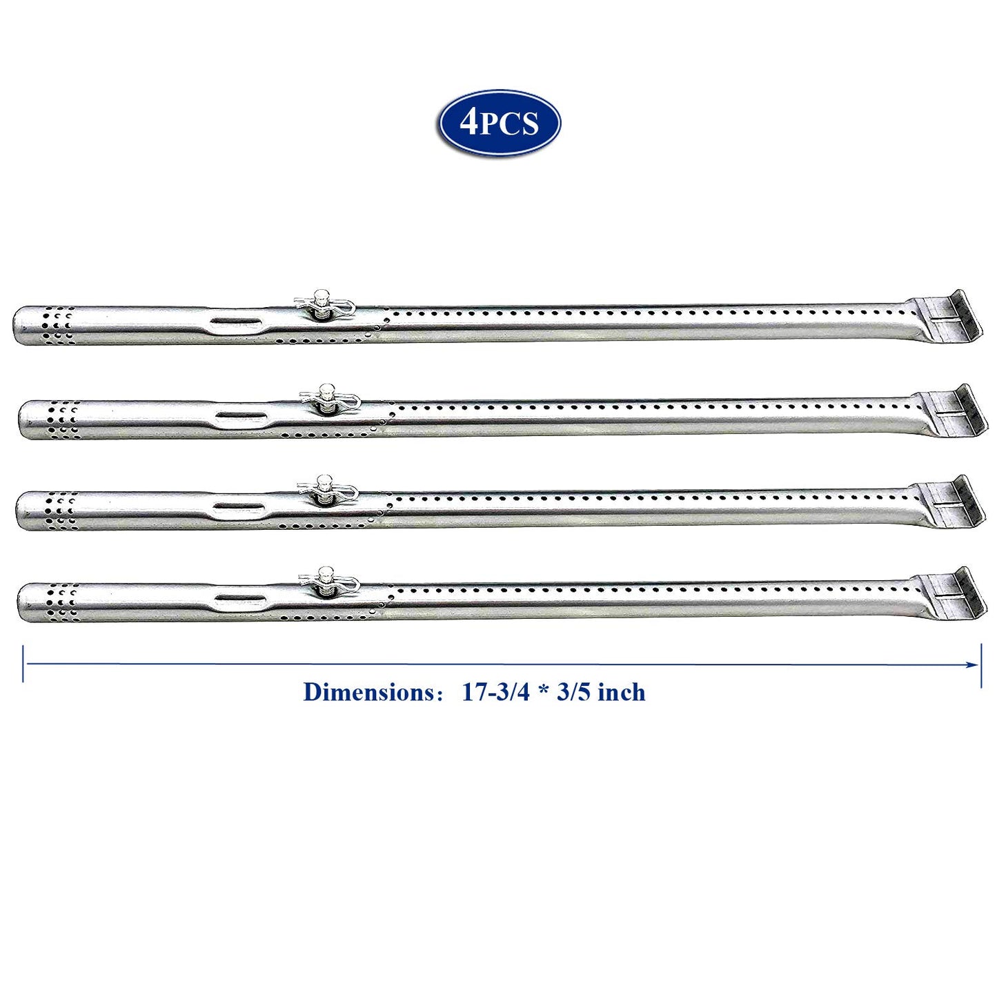 Utheer Grill Parts for Charbroil Performance 475 4 Burner 463347017, 463361017, 463673017, 463342119, 463376018P2 Gas Grills, Included Burner Tube, Heat Plate Shield, Adjustable Crossover Tubes