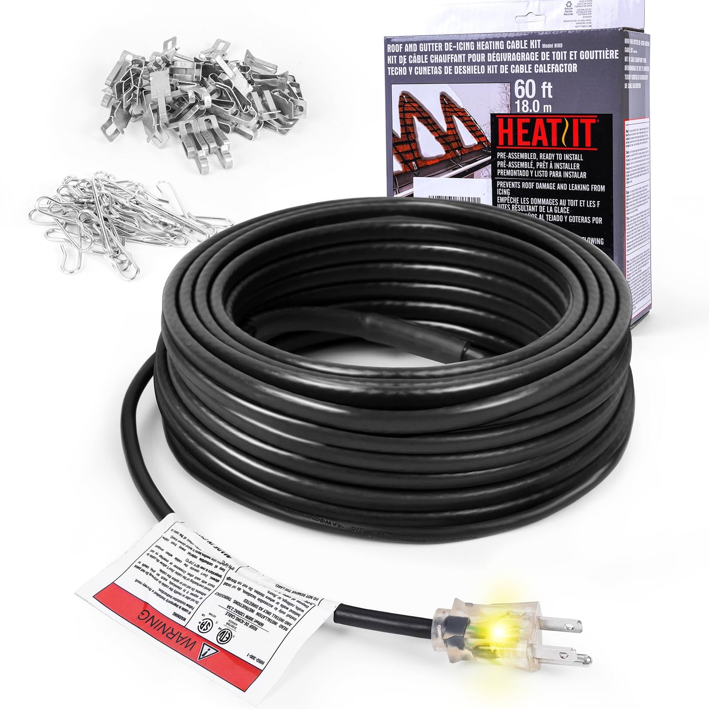 HEATIT HIRD 80 feet Roof & Gutter De-Icing Cable