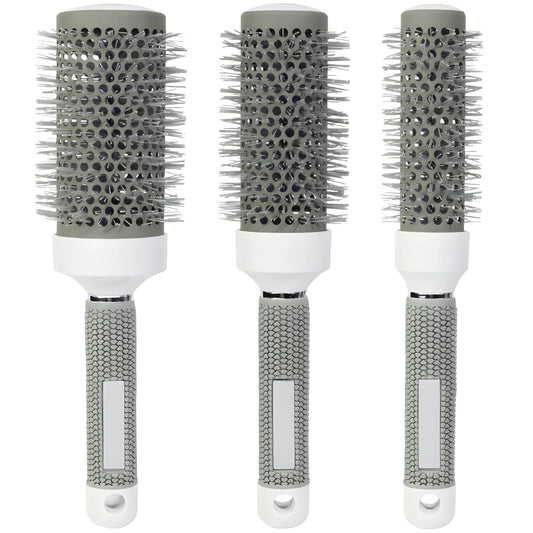 1 Round Hair Brush Set 3 PCS Round Hair Brushes, Hair Brush Set for Blow Drying