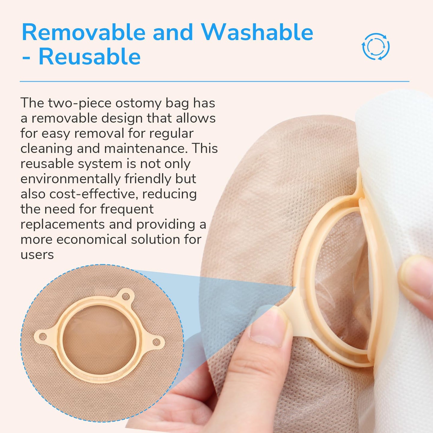 30 PCS Ostomy Supplies – 20 PCS Colostomy Bags + 10 PCS Skin Barriers, Two-Piece Drainable Ostomy Pouches, Cut-to-Fit, 60mm Max, for Ileostomy, Urostomy, Stoma Care