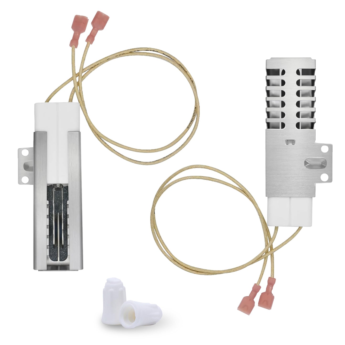 BlueStars 2 packs PB040001 065650-000 Range Oven Igniter compatible with Viking Range Oven Gas Stove - Replaces AP5315579 065650-000 SGR4001 792263-4 Ceramic Nuts included