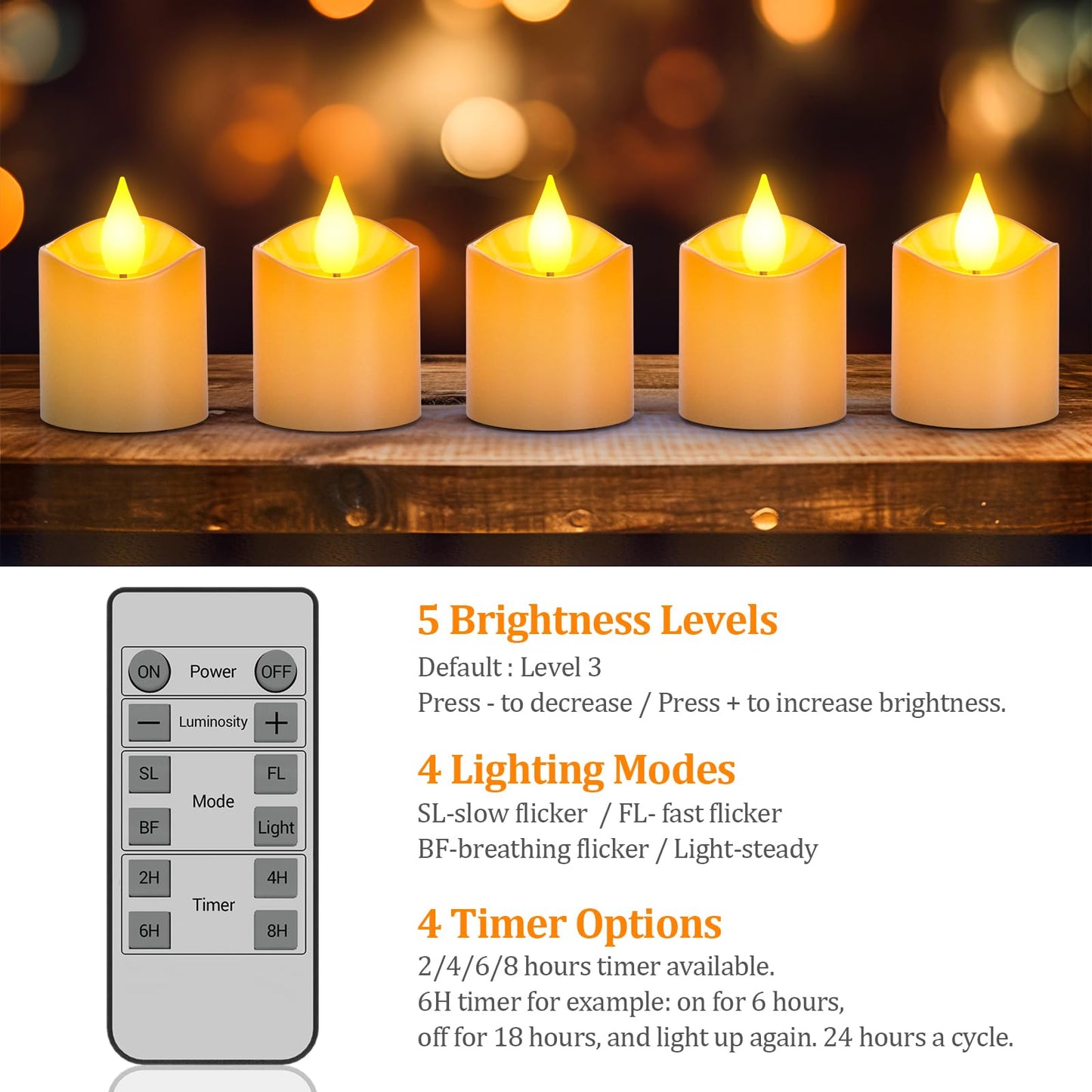 Yme Rechargeable Tea Lights Candles with Charger Storage Base, 12 Pack Battery Operated LED Flameless Votive Candles with Remote Timer for General Fireplace Halloween Pumpkins Christmas Party Decor