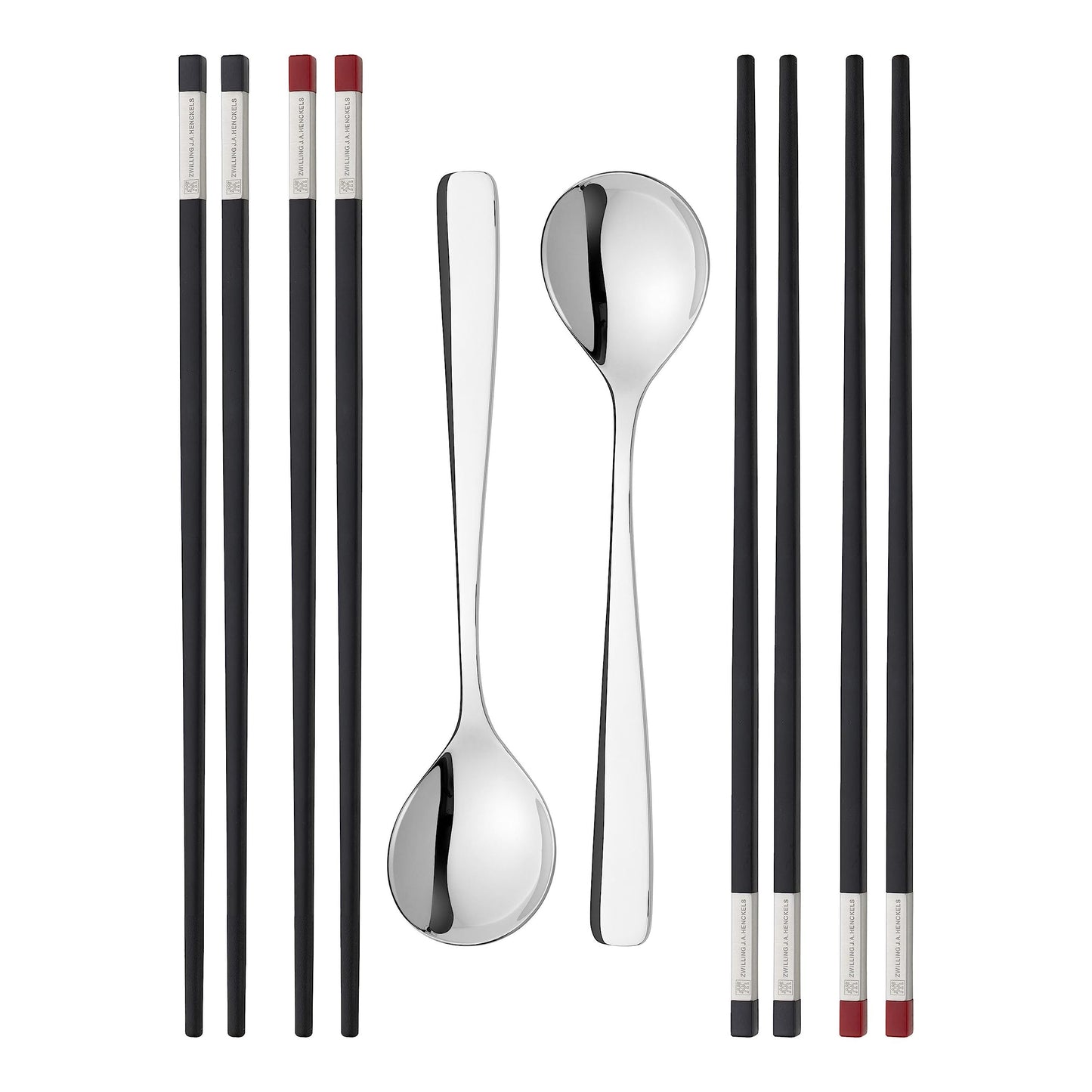 ZWILLING Chopsticks and Spoons Set, Silver, Regular