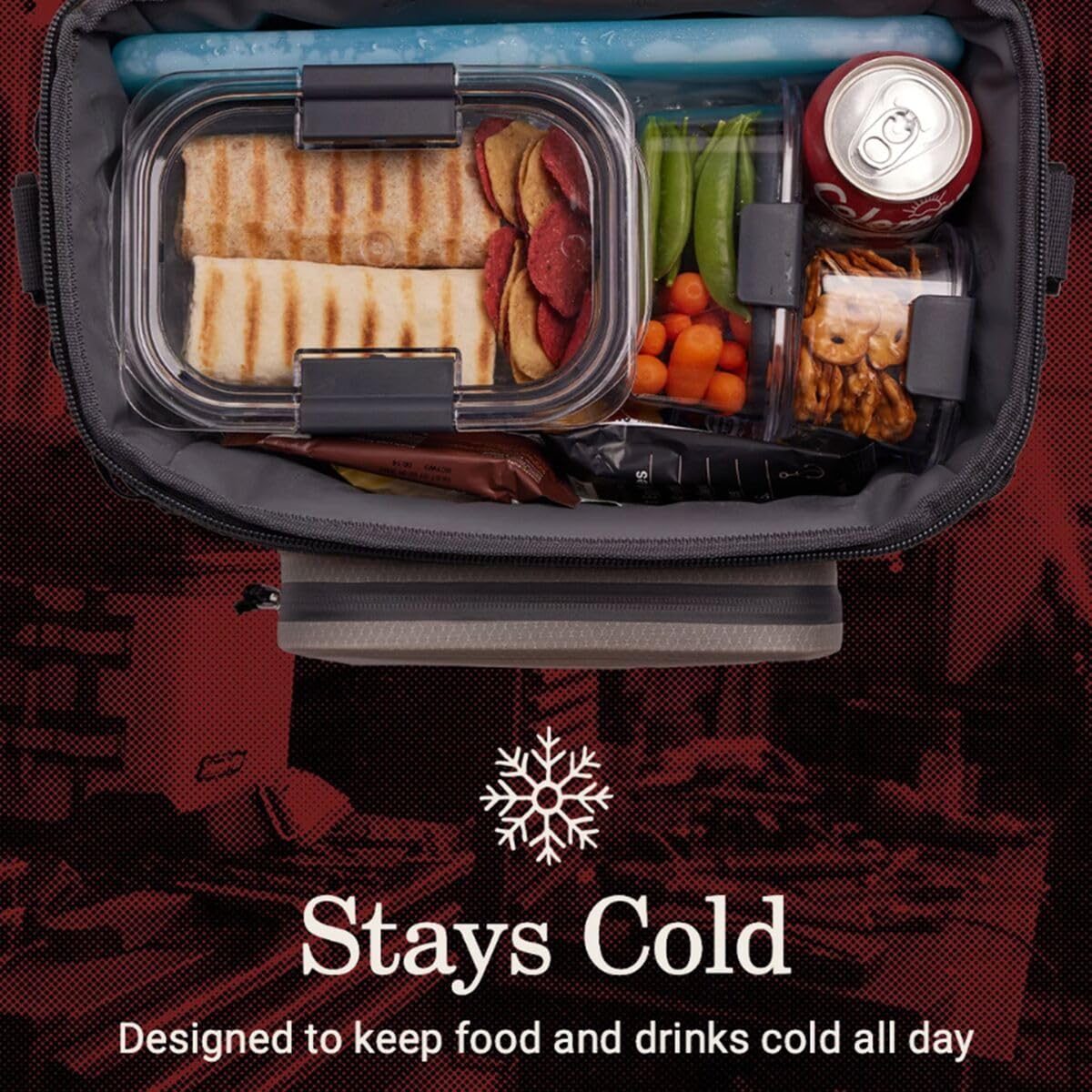 Coleman Pro Insulated Lunchbox, 16/24 Can Portable Soft Cooler, Rugged Outdoor Design for Jobsites, Puncture-Resistant with Dry Storage Compartment, Shoulder Strap & Oversized Zippers