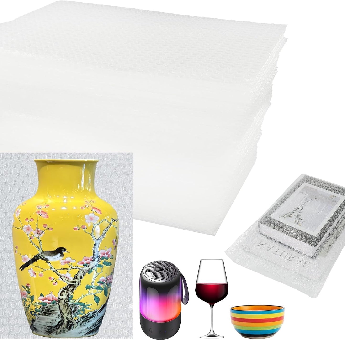 16" x 20" Bubble Pouches Wrap, 25Pcs Double Wall Shockproof Bubble Bags, Clear Bubble Out Bags for Packing, Cushioning Bags for Moving, Shipping and Packing
