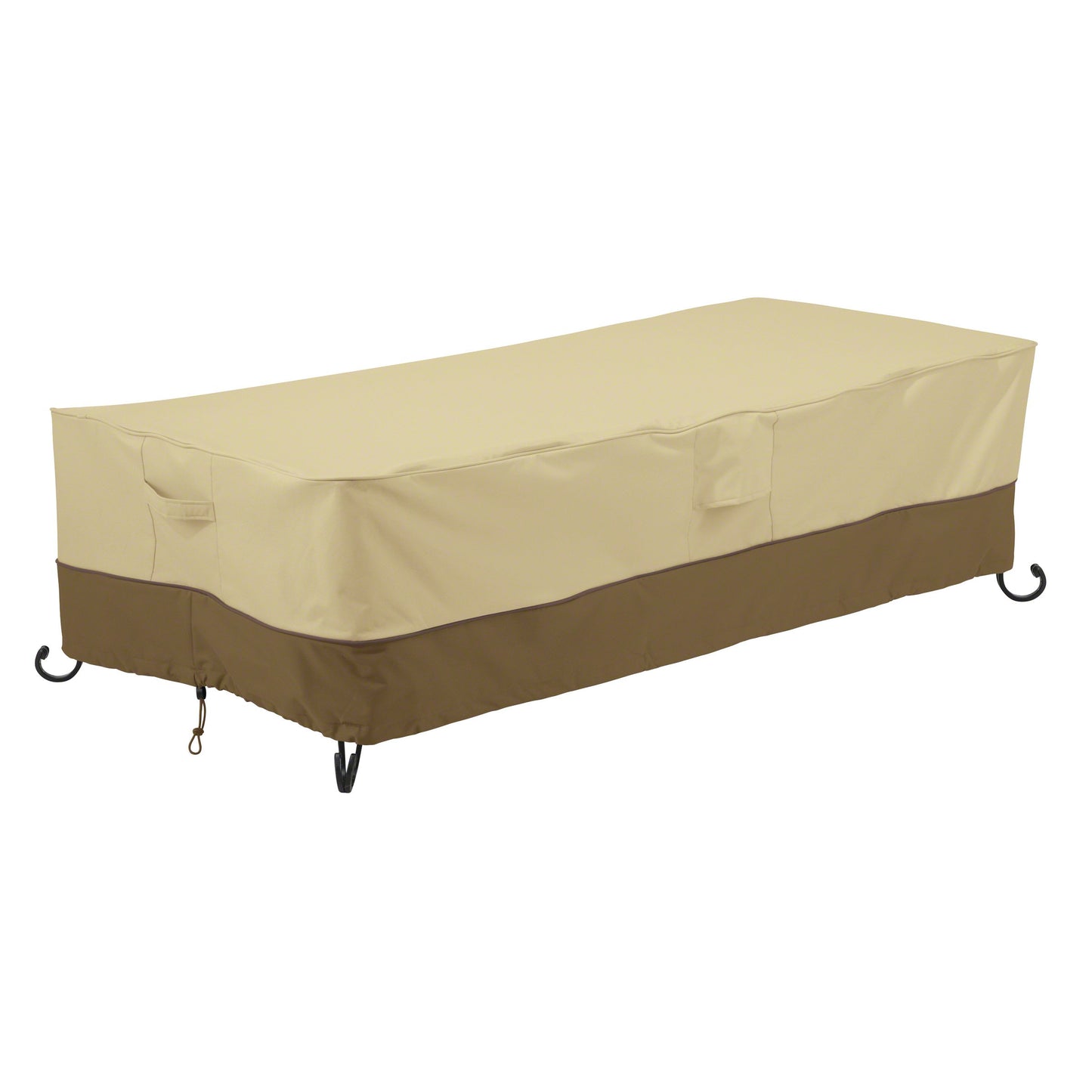 Classic Accessories Veranda Rectangular Patio Fire Pit/Table Cover, 60", Pebble