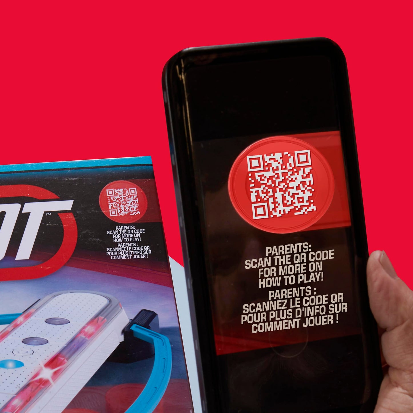 Hypershot Electronic Tabletop Hockey Game | 5 Games in 1 | Music, Lights, and Sounds | Ages 8 and Up | for 1 to 2 Players | Kids Board Games (English & French)