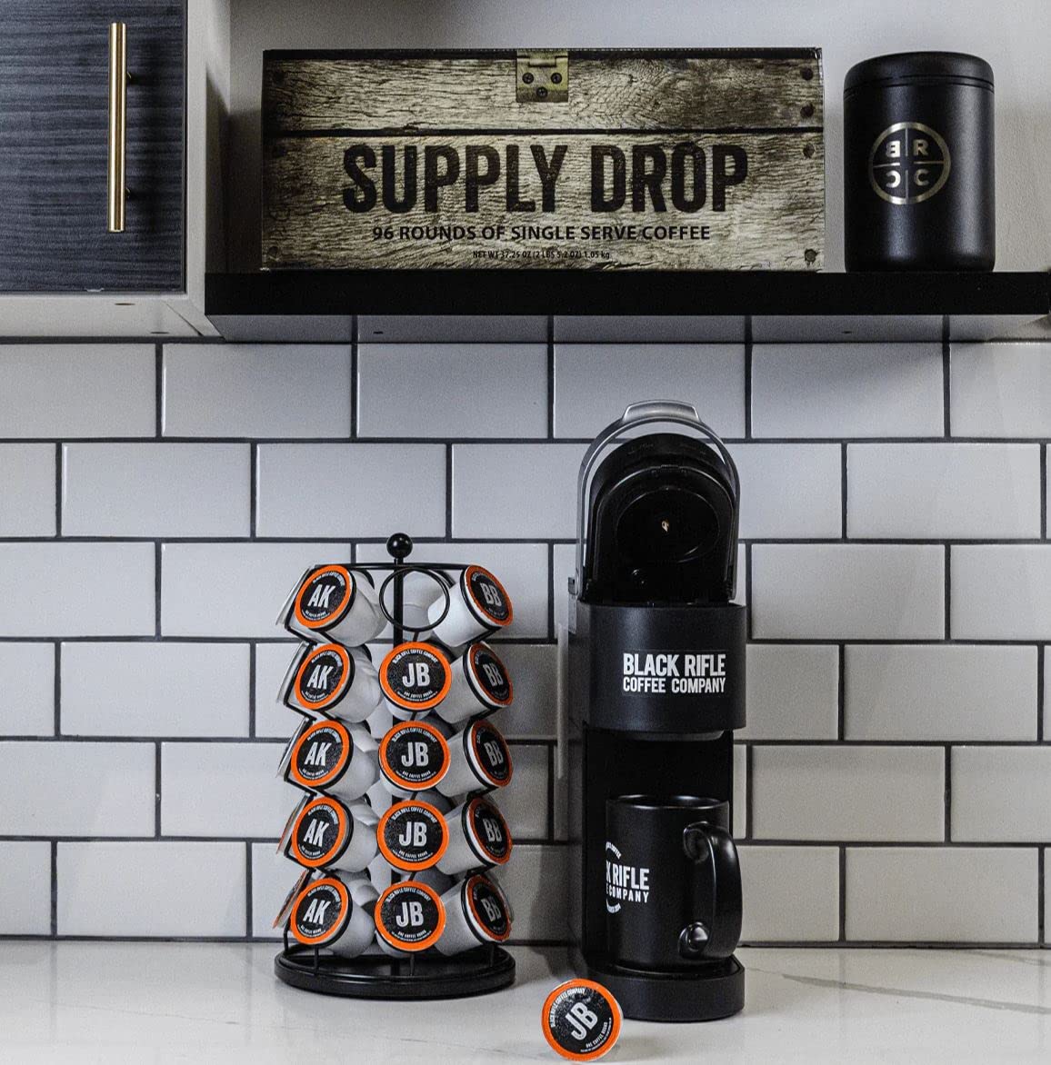 Black Rifle Coffee Company JB "Just Black" Coffee Rounds for Single Serve Brewing Machines (32 Ct)