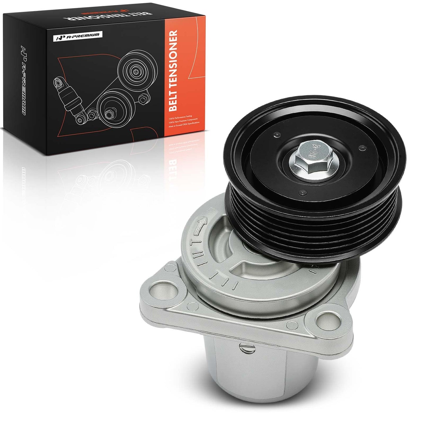 A-Premium Belt Tensioner Assembly with Pulley Compatible with Mazda 3 2010-2013, 5 2012-2017, 3 Sport 2010/2012-2013, CX-7 CX7 2007-2012, MX-5 Miata 2006-2015, 2.0L 2.3L 2.5L, Replace# L3P915980D