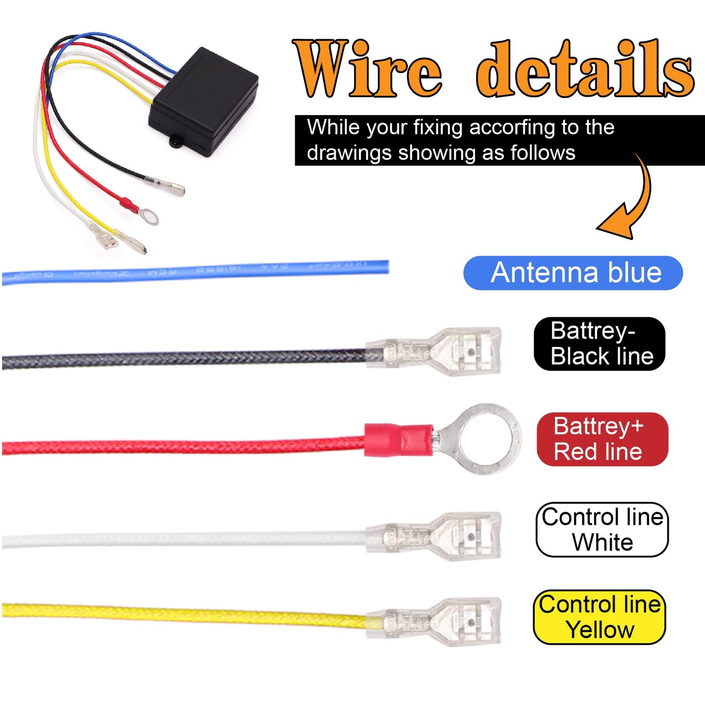 Torkettle 12V 500A Winch Solenoid Contactor Relay and Wireless Remote Control Kit Twin Range max 150ft for 8000lbs-17000lbs ATV UTV Winches