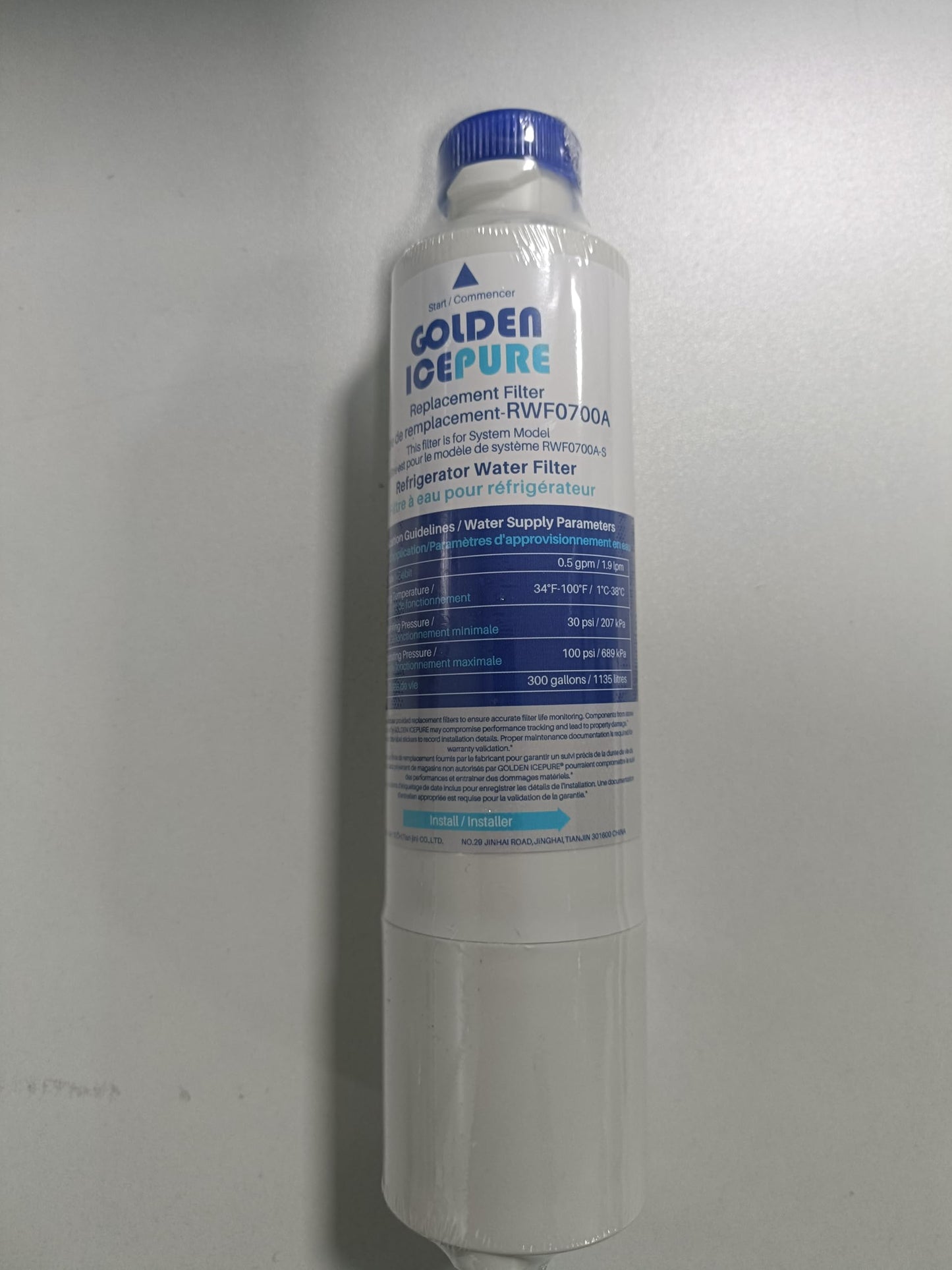 GOLDEN ICEPURE DA29-00020B Replacement for Samsung HAF-CIN/EXP,DA97-08006A,RF28HMEDBSR/AA,RF28K9380SR, RF263BEAESR/AA,RF28JBEDBSG,RF4287HARS,RF28HFEDTSR,RF263BEAESG Refrigerator Water Filter 3PACK