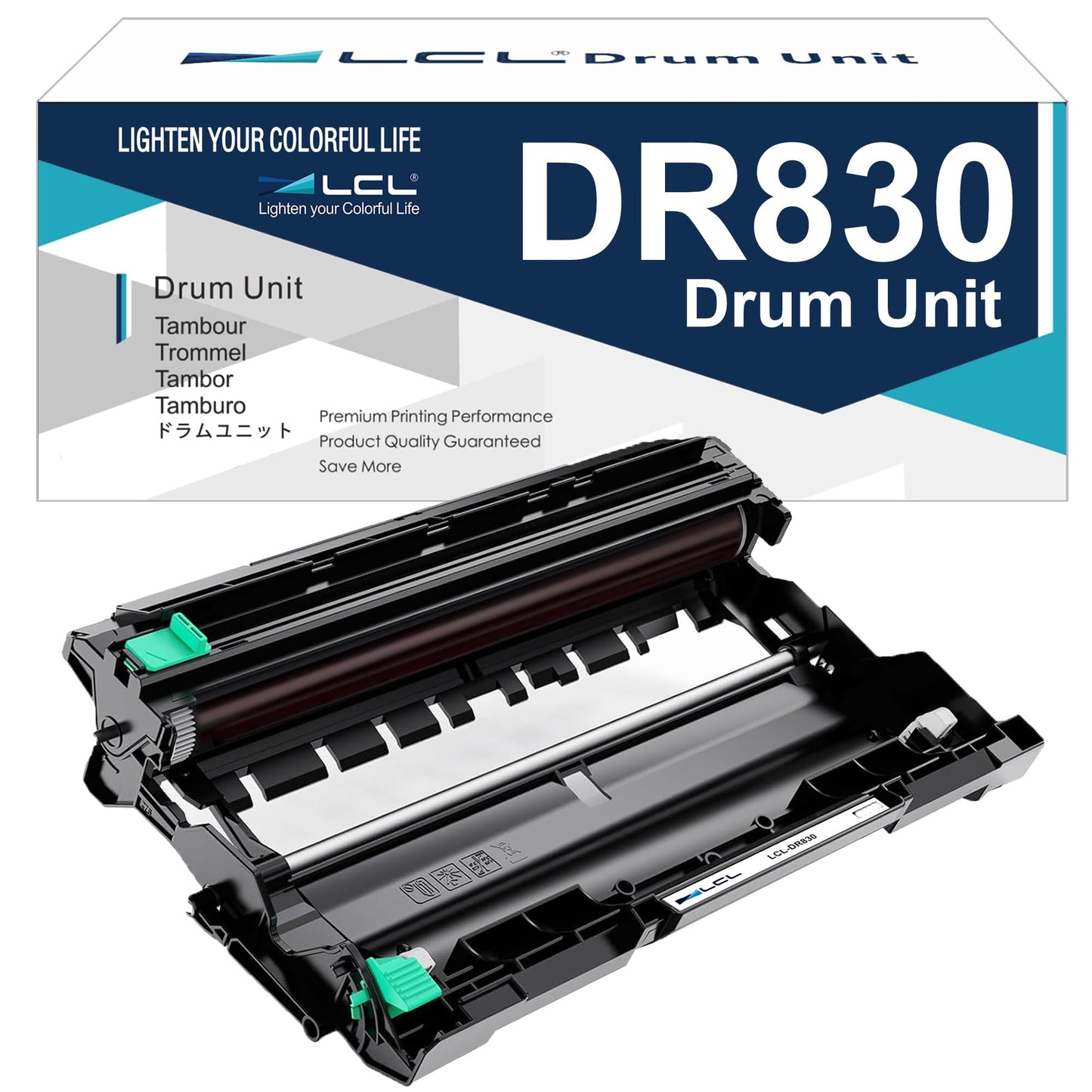 DR830 Drum Unit Replacement for Brother DR830 DR-830 Drum for HL-L2460DW HL-L2405W DCP-L2640DW HL-L2400D HL-L2420DW HL-L2460DWXL HL-L2465DW HL-L2467DW HL-L2865DW HL-L2480DW DCP-L2647DW (1-PK,K)
