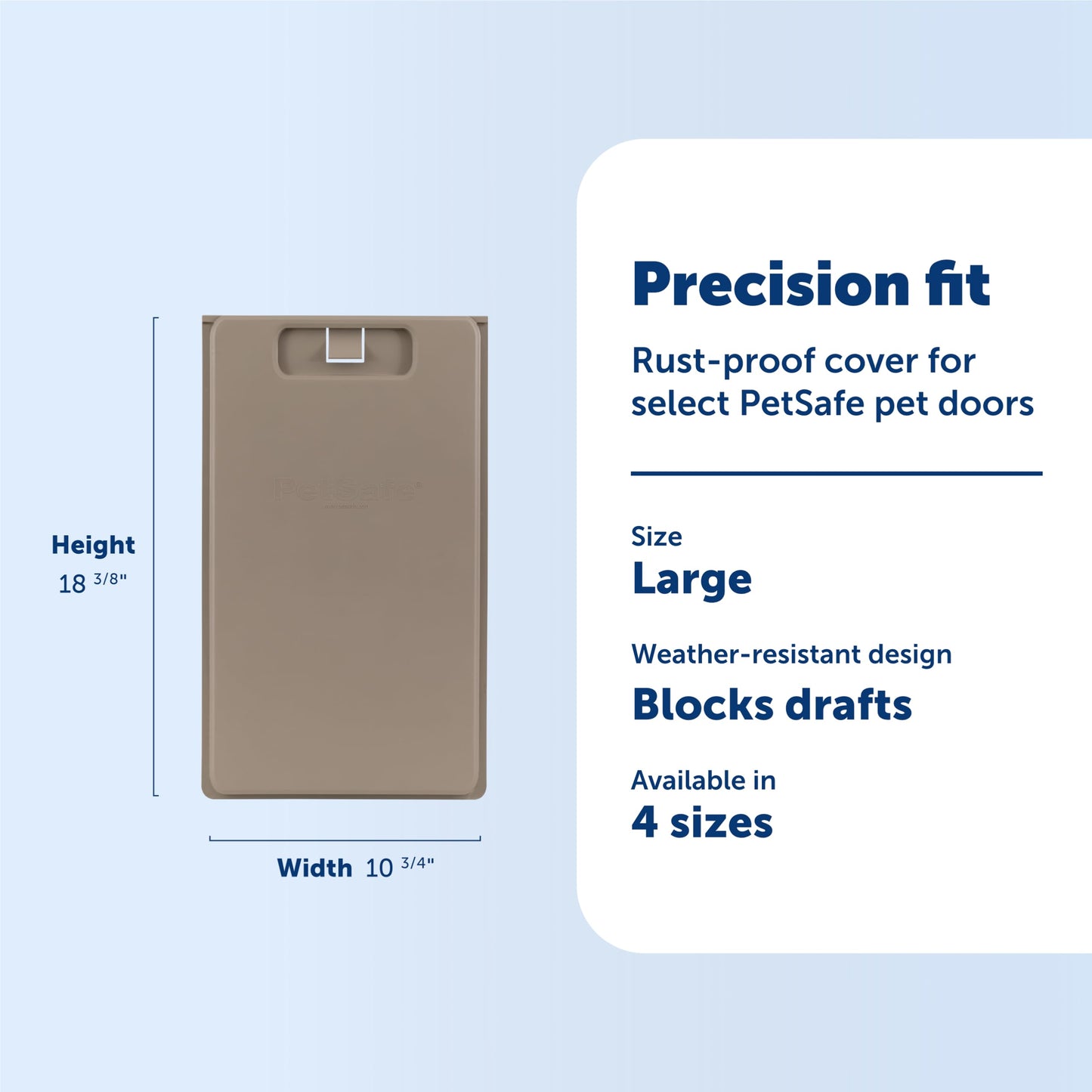 Closing Panel Pet Door Cover, Large