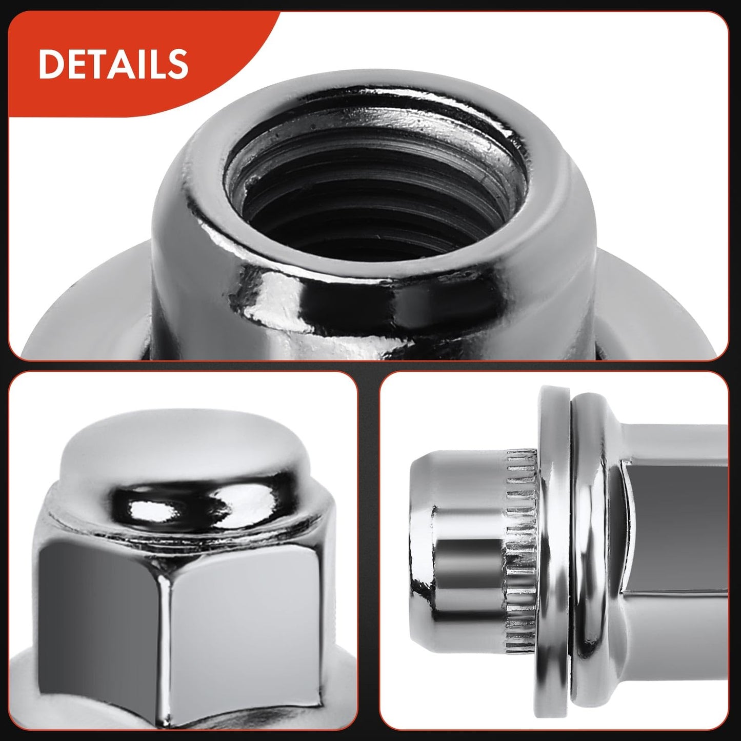 A-Premium Front and Rear Wheel Lug Nuts Compatible with Toyota Camry 2002-2021 RAV4 Corolla 2014-2021 Tacoma Highlander Lexus RX350 ES300h 20-PC Set