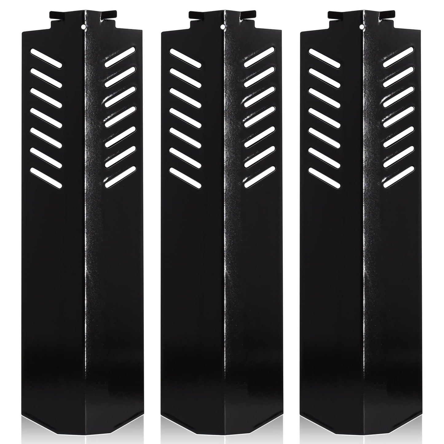 Hiorucet BBQ Heat Plate Shields for Select Centro and Cuisinart Gas Grill, Cuisinart G41807, 85-3094-6, G41805, G41808, G41803, G41806, Centro 2800, 2900S, 3-Pack Porcelain Steel Heat Tent Replacement