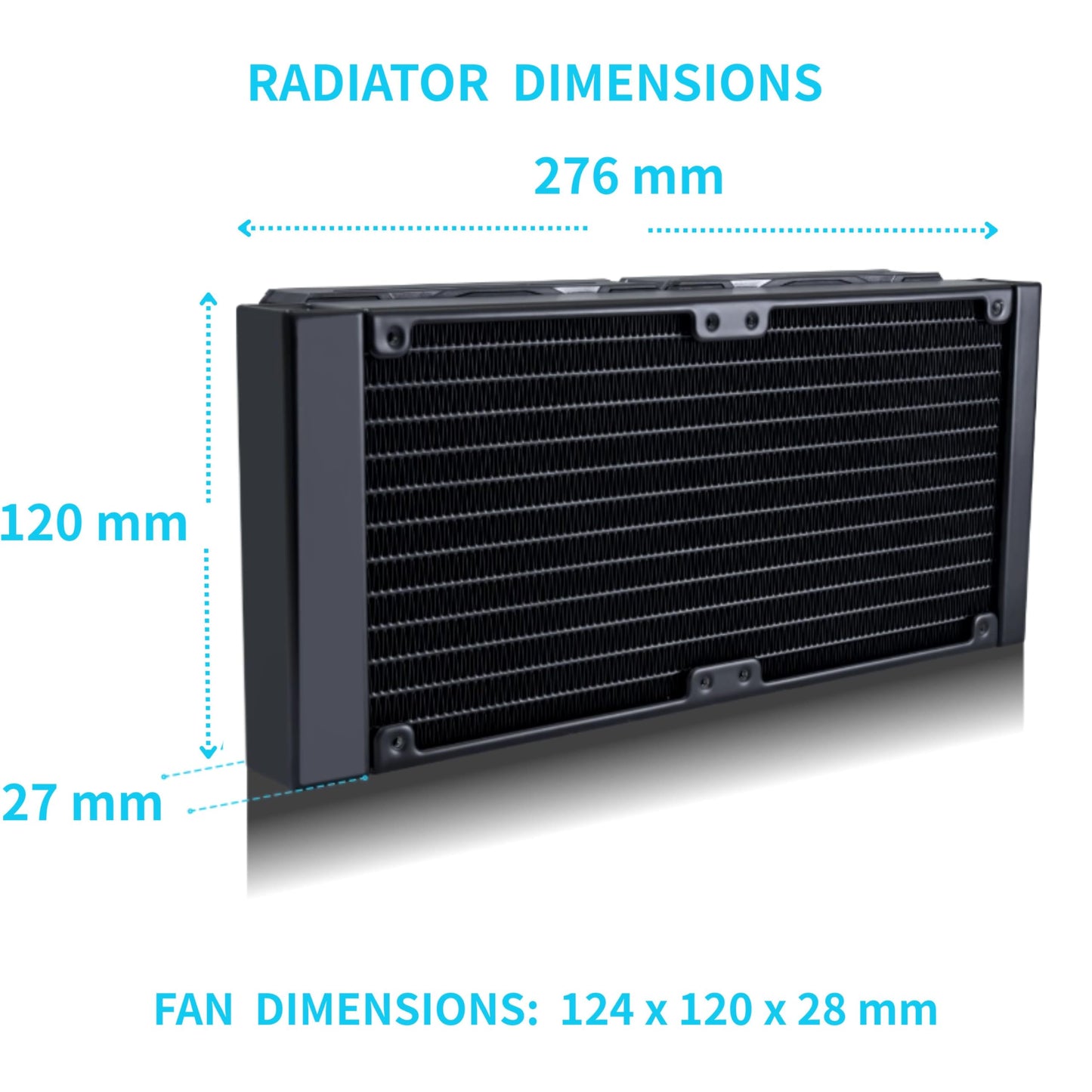 Lian Li Galahad II Lite Liquid Cooler 240mm Performance PBT Fans–AIO CPU Water Cooling, Customizable Pump ARGB Pump Block, Switchable Lid & 28mm PBT Fan for LGA 1700/1851/AM5/4 (GA2L24PB)