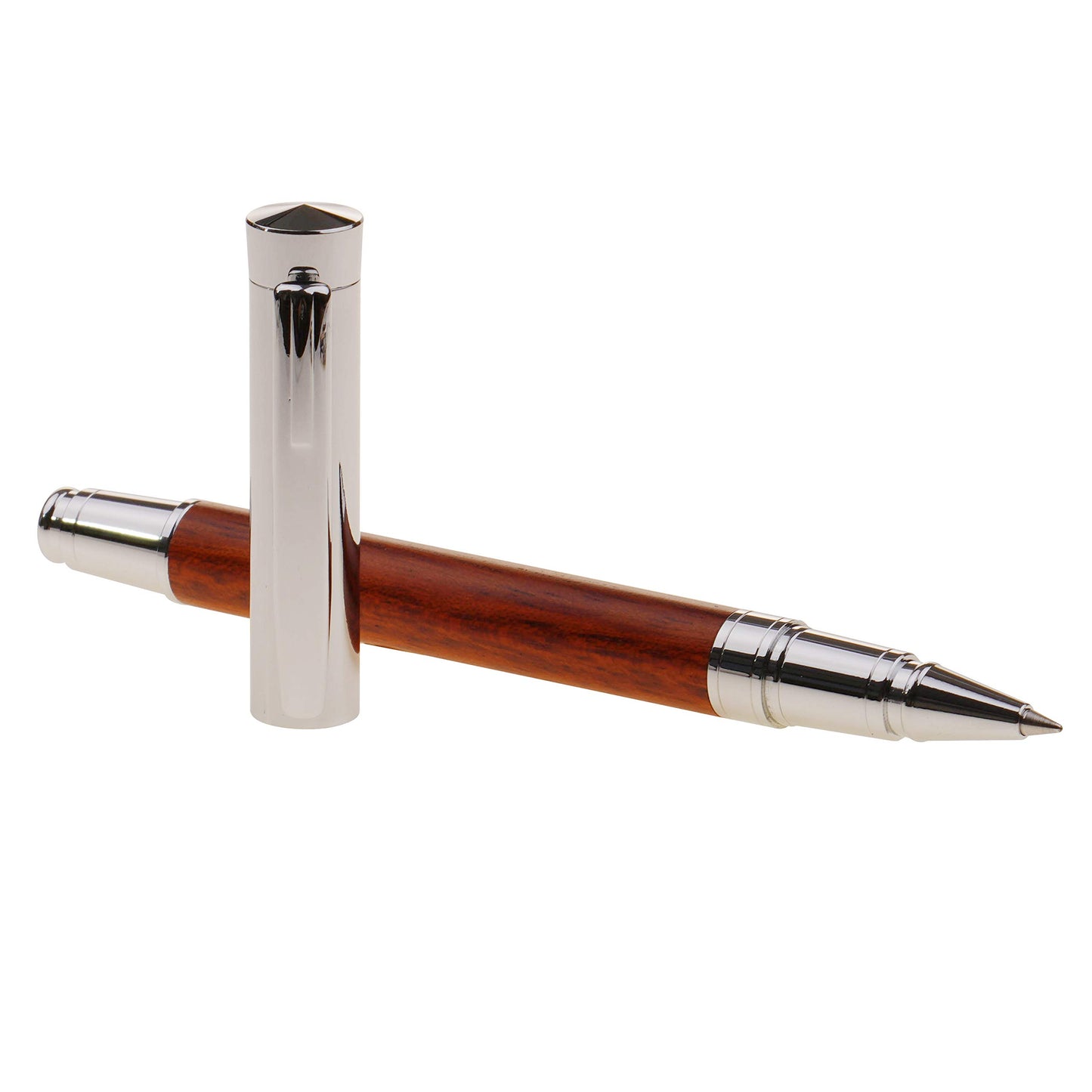LACHIEVA LUX Elegant Rosewood Rollerball Pen Set.Nice Rose Wood Roller Pen with Germany Schneider Refill. Luxury Wooden Pen for Men & Women. Best and Professional,Office Gift for Writing (rosewood)