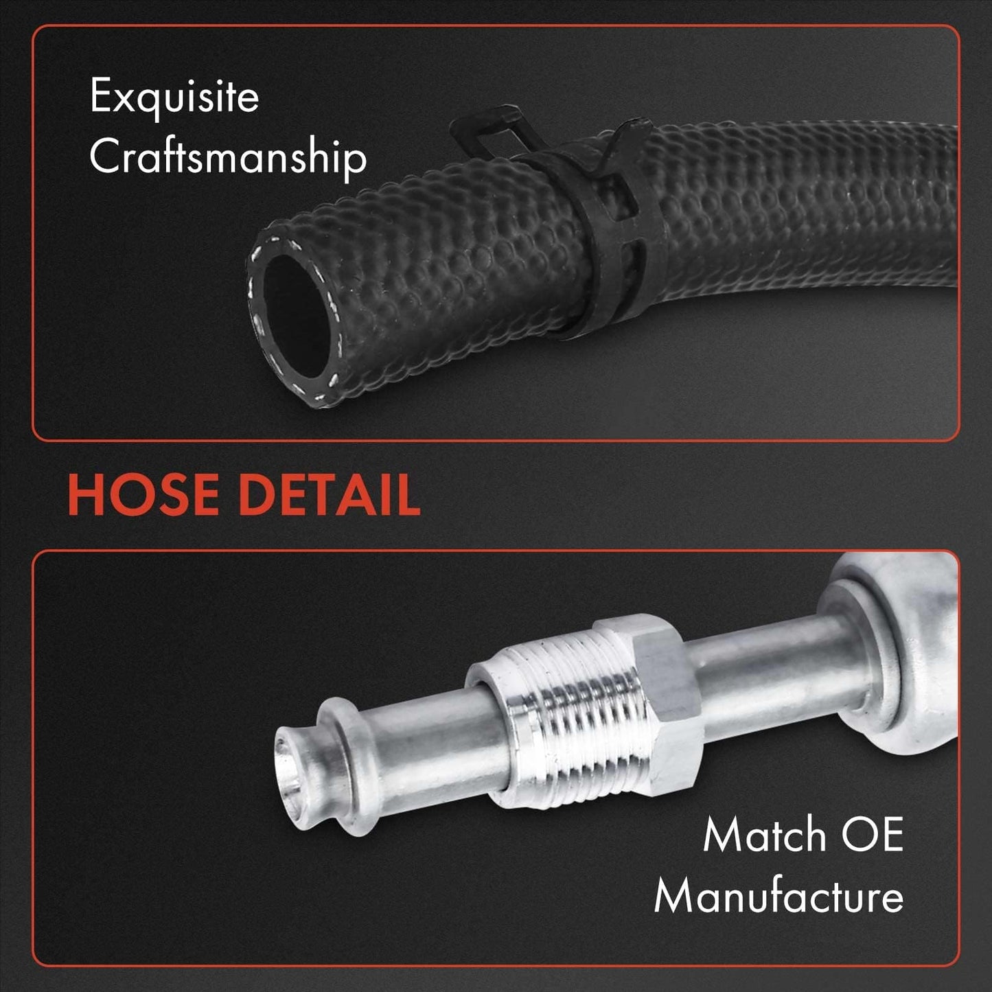 A-Premium Power Steering Return Line Hose Assembly Compatible with Dodge Ram 1500 06-12 Ram 2500 3500 03-09 Durango Chrysler Aspen Gear to Cooler