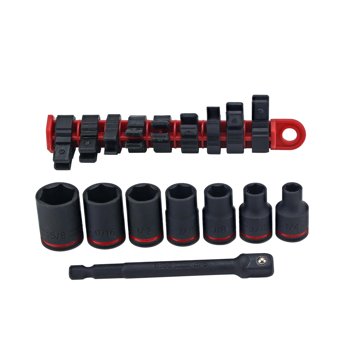 Wiha 72093 8 Piece 3/8" Drive SAE Impact Socket Set