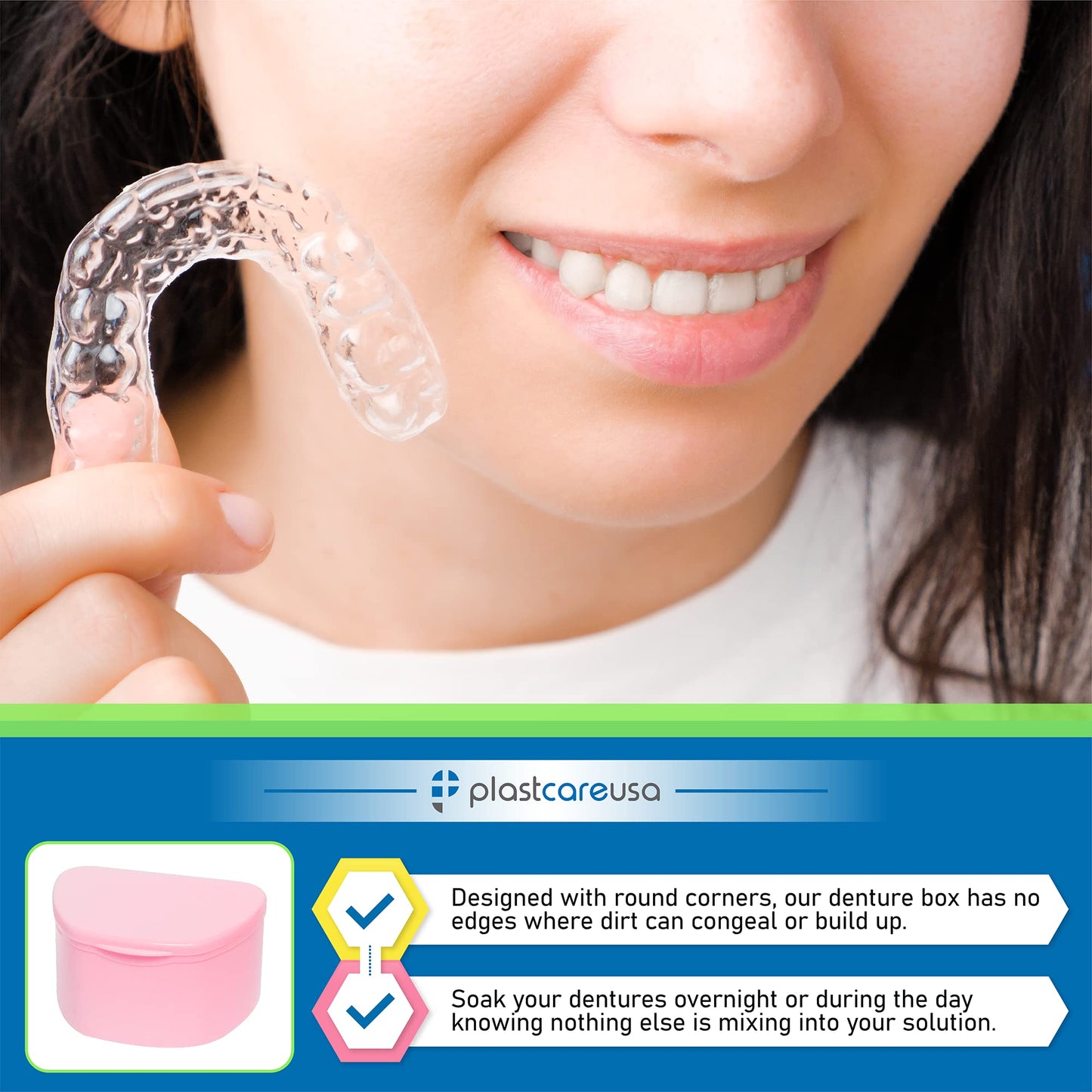 Assorted 30 Bulk Pack Denture Cases, Dental Box For Artificial Teeth, Mouth Guard, Night Guard, Gum Shields, Retainers - Soaking & Cleaning Supplies For Travel, Storage Containers