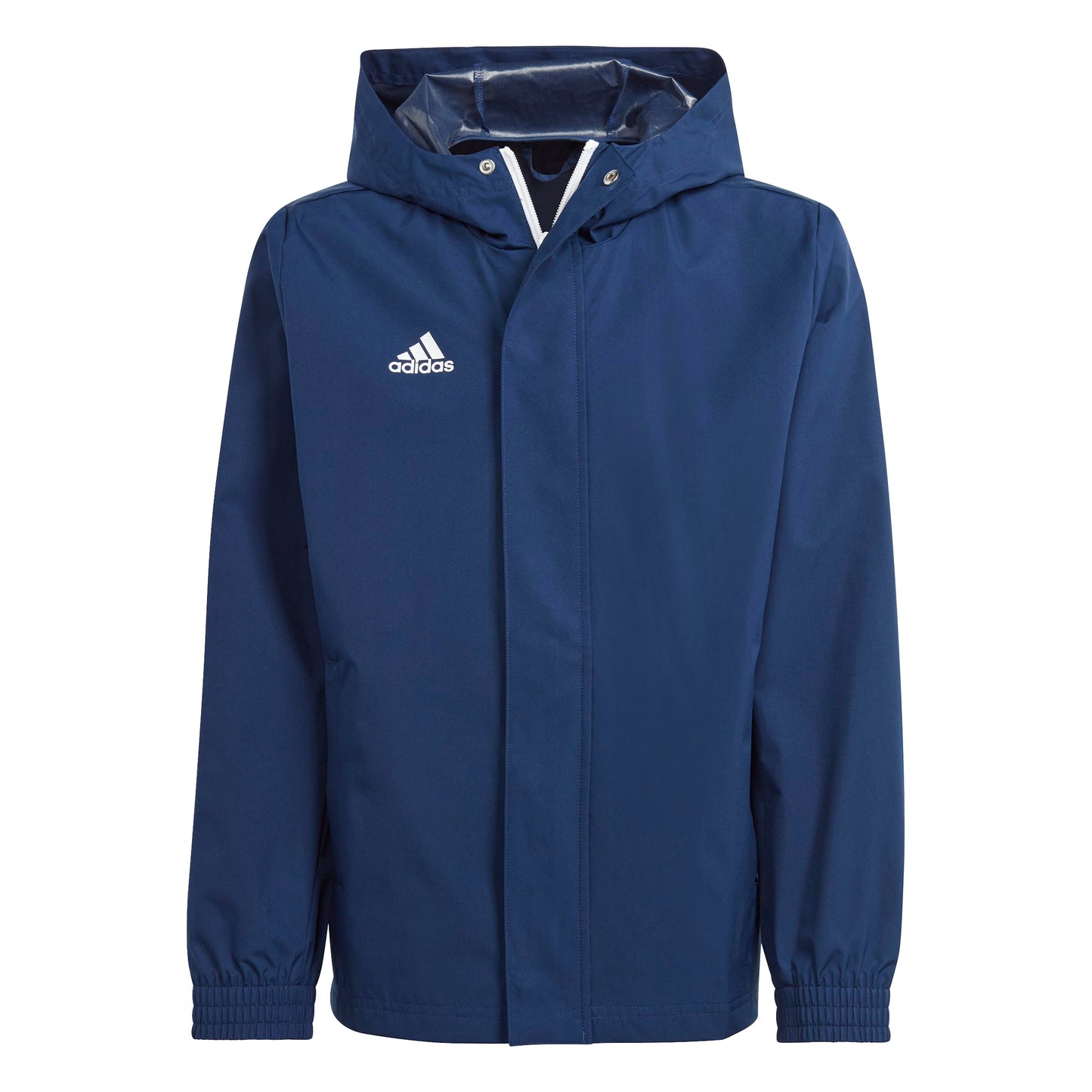 adidas Unisex-Kids Entrada 22 All-Weather Soccer Jacket, Team Navy Blue, Small