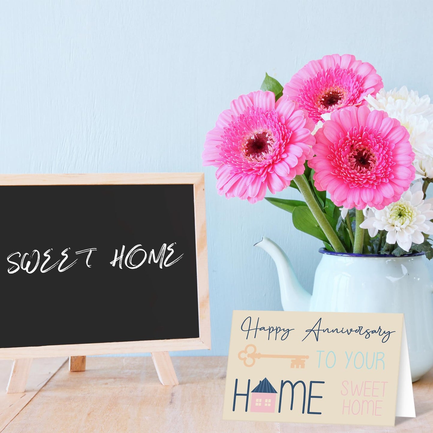 Motiskyy 48 Pcs Happy Home Anniversary Cards with Envelopes Bulk Blank Welcome House Cards Real Estate Thank You Notes Housewarming Gifts for Clients Neighbors, 4 x 6 in(Pastel)