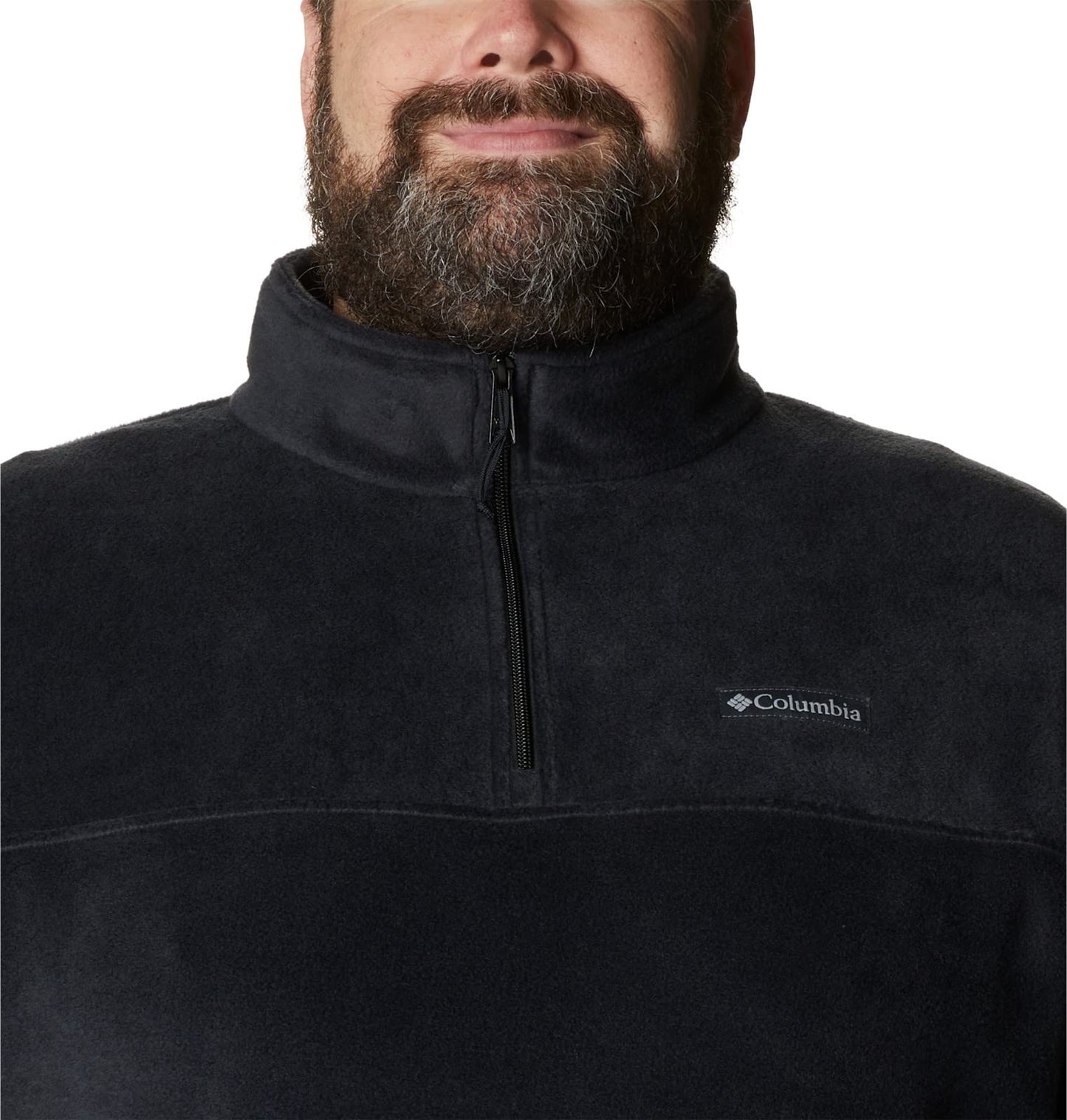 Columbia Mens Steens Mountain Half Zip Fleece Jacket, Black, Medium