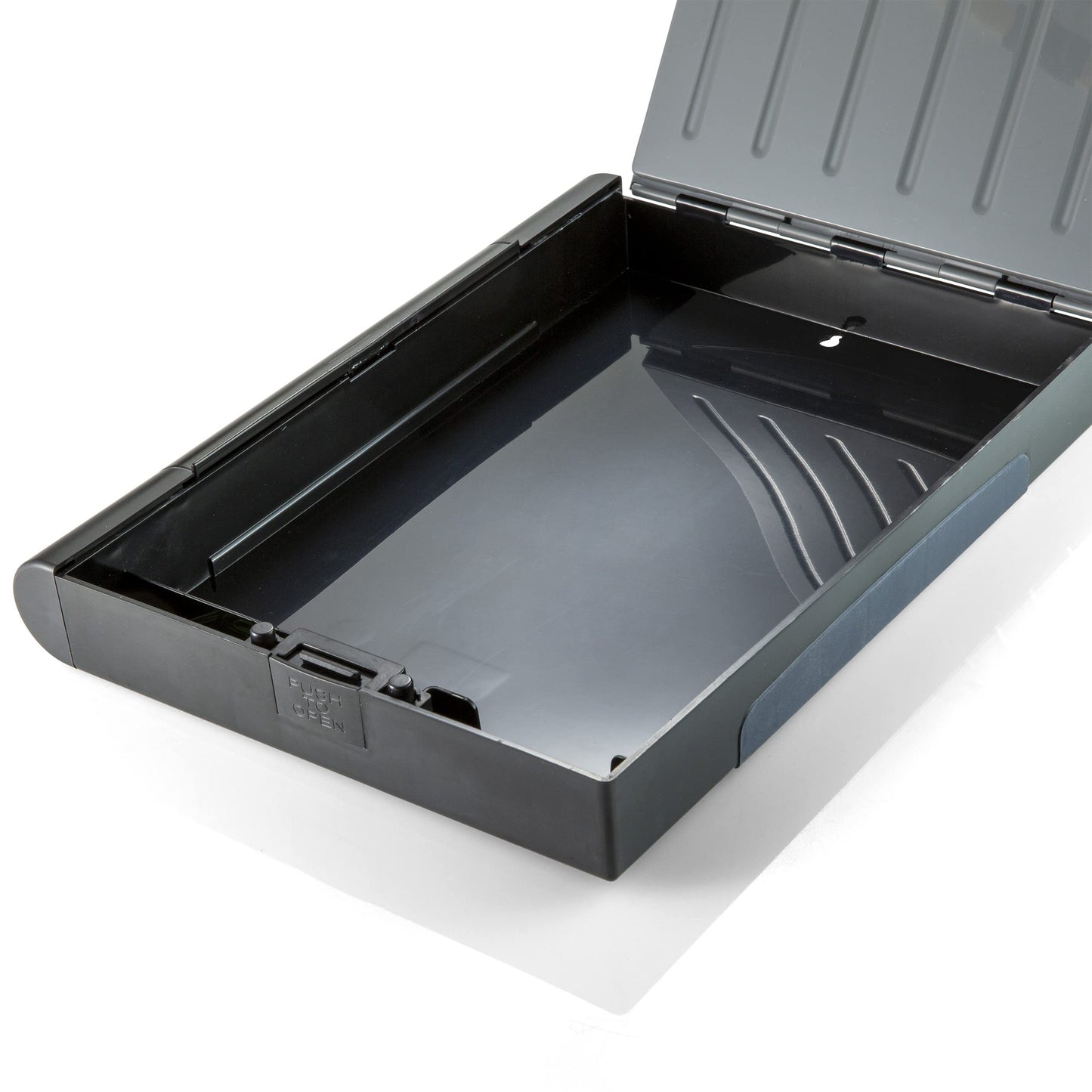 Officemate Recycled Double Storage Clipboard/Forms Holder, Plastic, Gray/Black (83357)