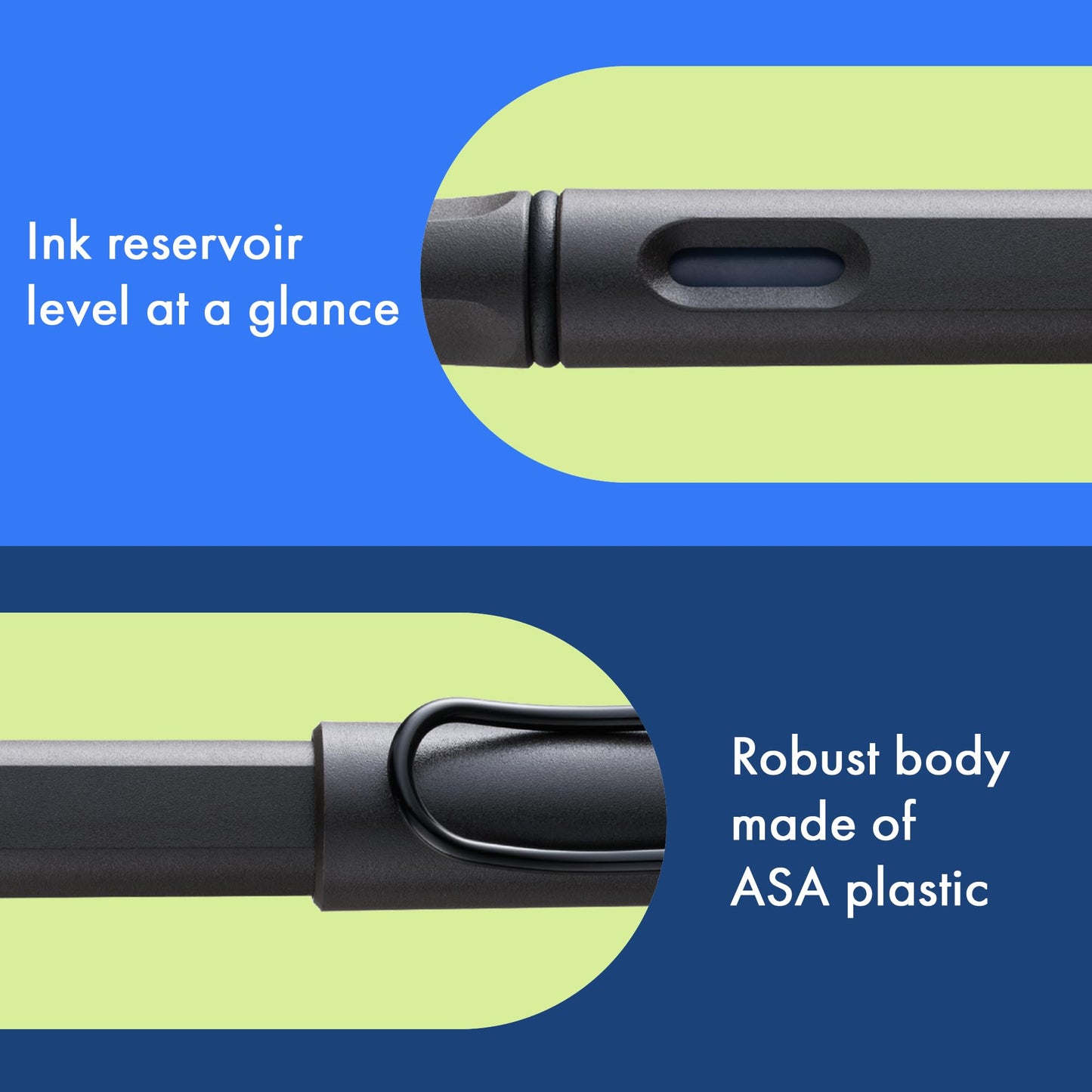 Lamy Safari Fountain Pen Charcoal Ex-Fine, L17EF
