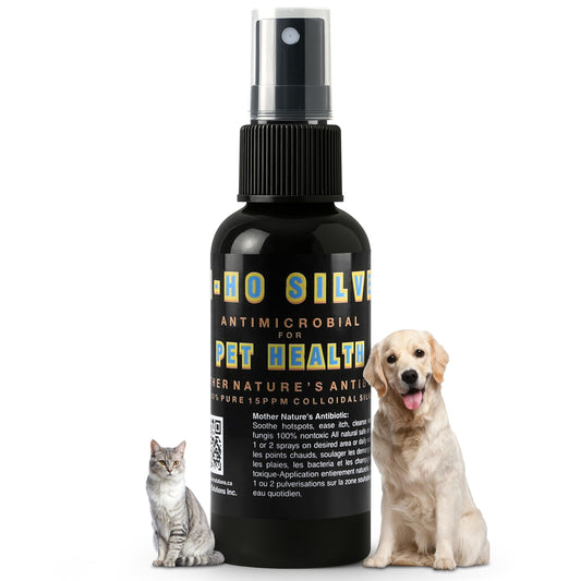 Colloidal Silver Spray for Pets - 15 PPM Colloidal Silver Liquid Formula for Dogs, Cats, and Other Pets, Gentle Non-Irritating, Fast-Drying Pet Care (500 ml)